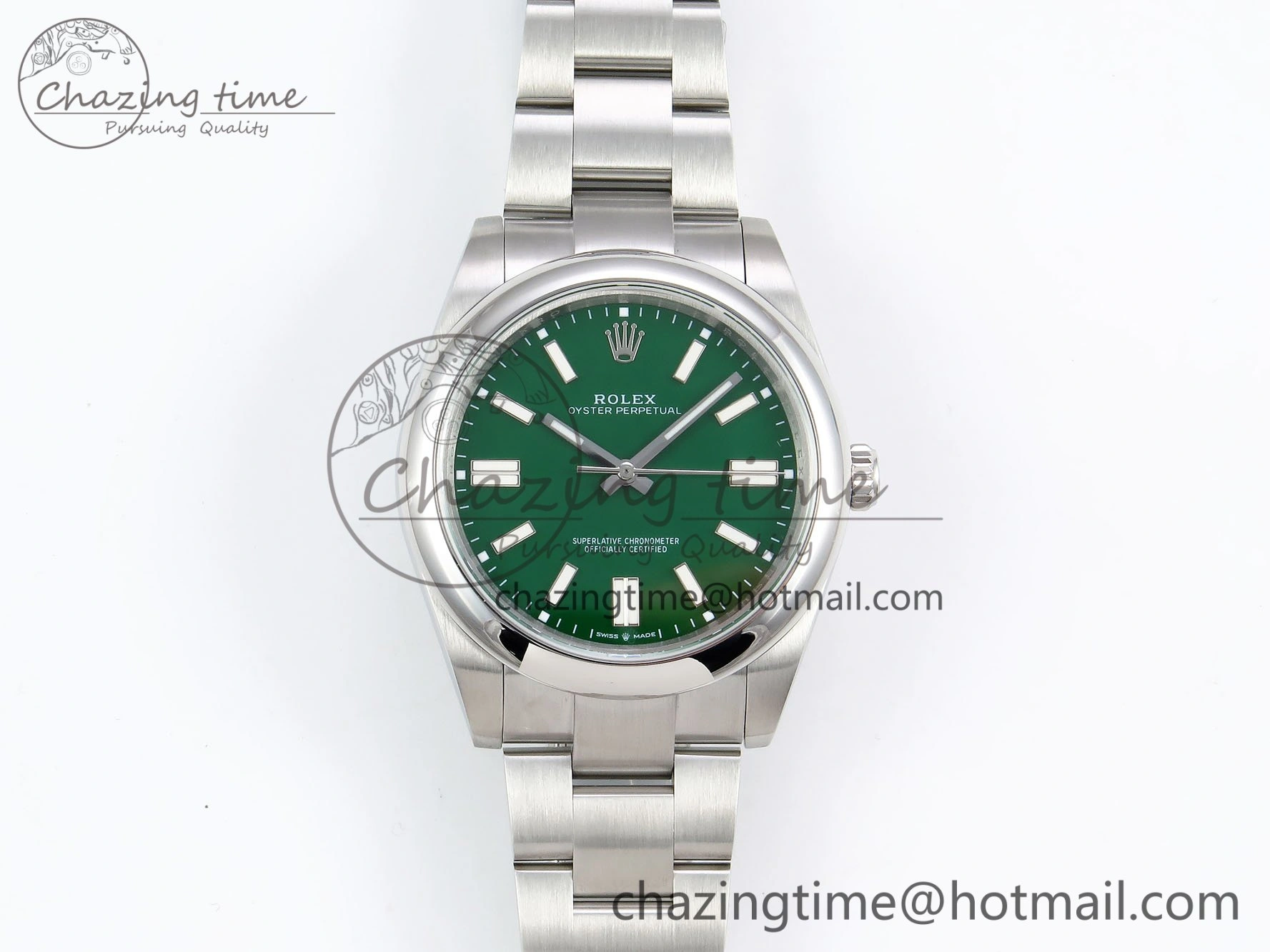 Oyster Perpetual 124300 41mm DIWF 1:1 Best Edition 904L Steel Green Dial A3230
