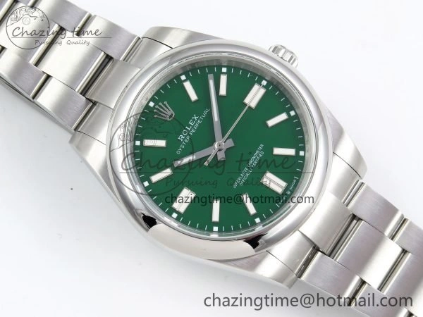 Oyster Perpetual 124300 41mm DIWF 1:1 Best Edition 904L Steel Green Dial A3230