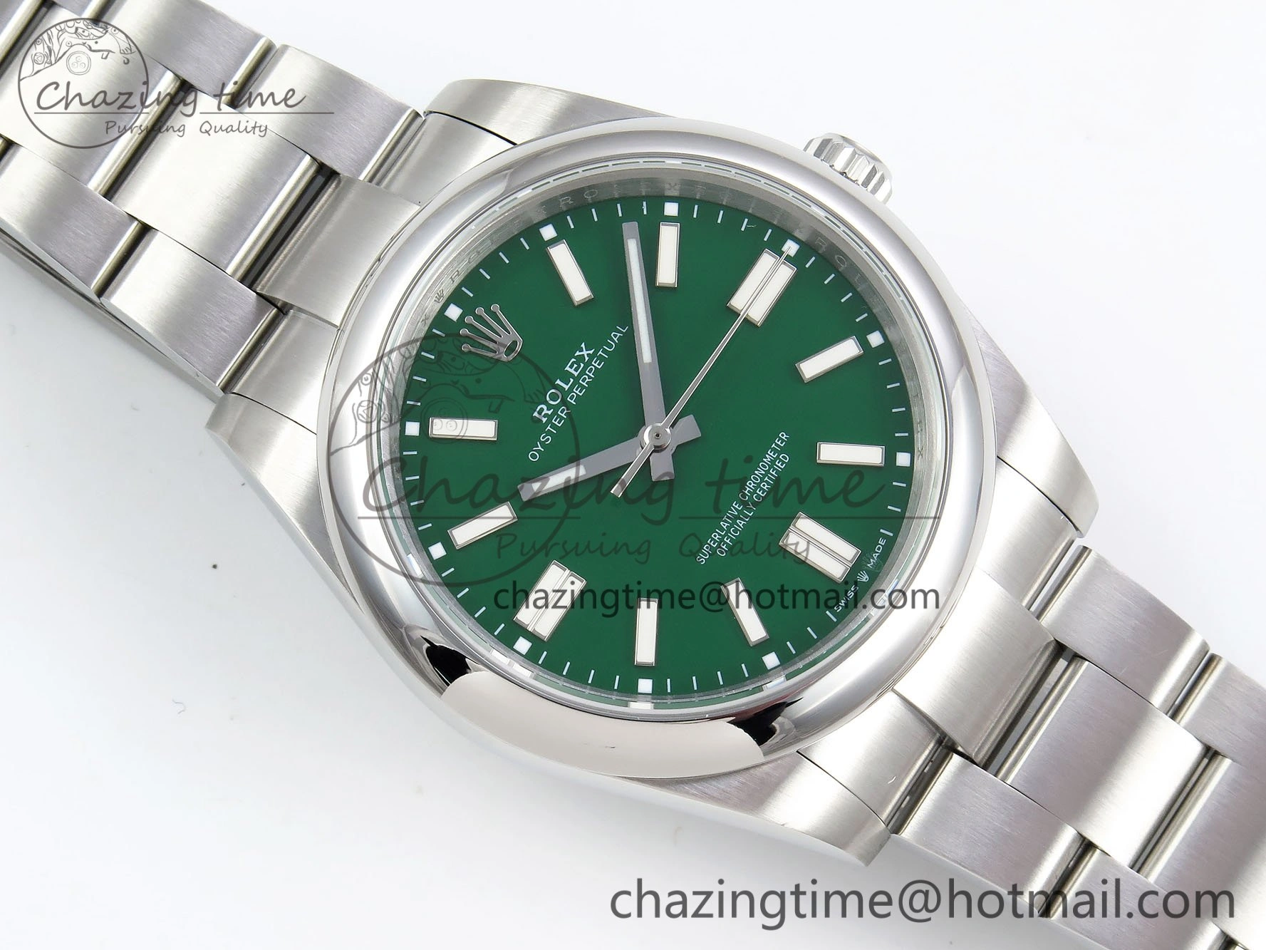 Oyster Perpetual 124300 41mm DIWF 1:1 Best Edition 904L Steel Green Dial A3230