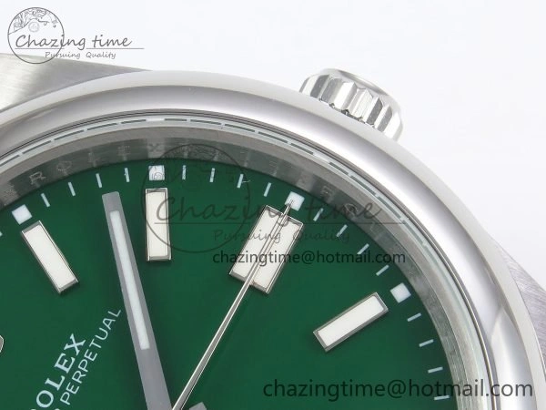 Oyster Perpetual 124300 41mm DIWF 1:1 Best Edition 904L Steel Green Dial A3230