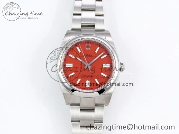 Oyster Perpetual 124300 41mm DIWF 1:1 Best Edition 904L Steel Orange Dial A3230