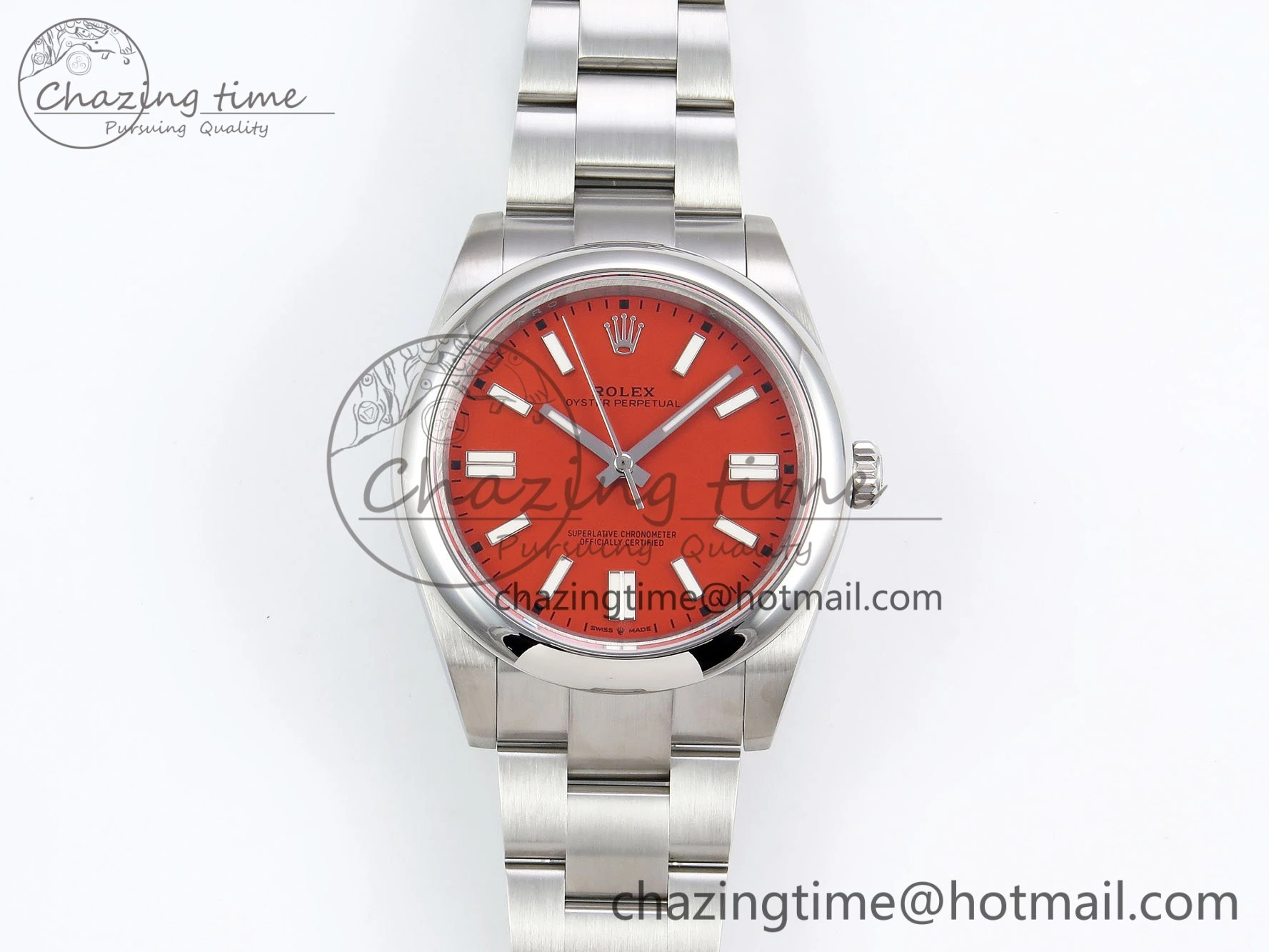 Oyster Perpetual 124300 41mm DIWF 1:1 Best Edition 904L Steel Orange Dial A3230