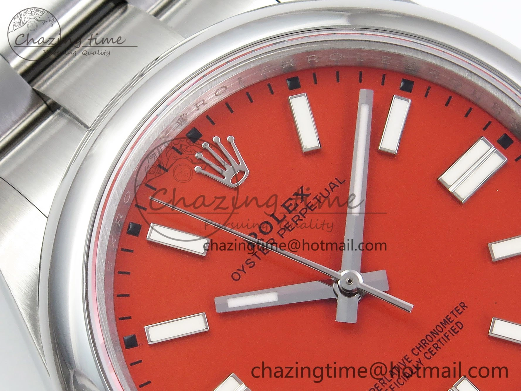 Oyster Perpetual 124300 41mm DIWF 1:1 Best Edition 904L Steel Orange Dial A3230