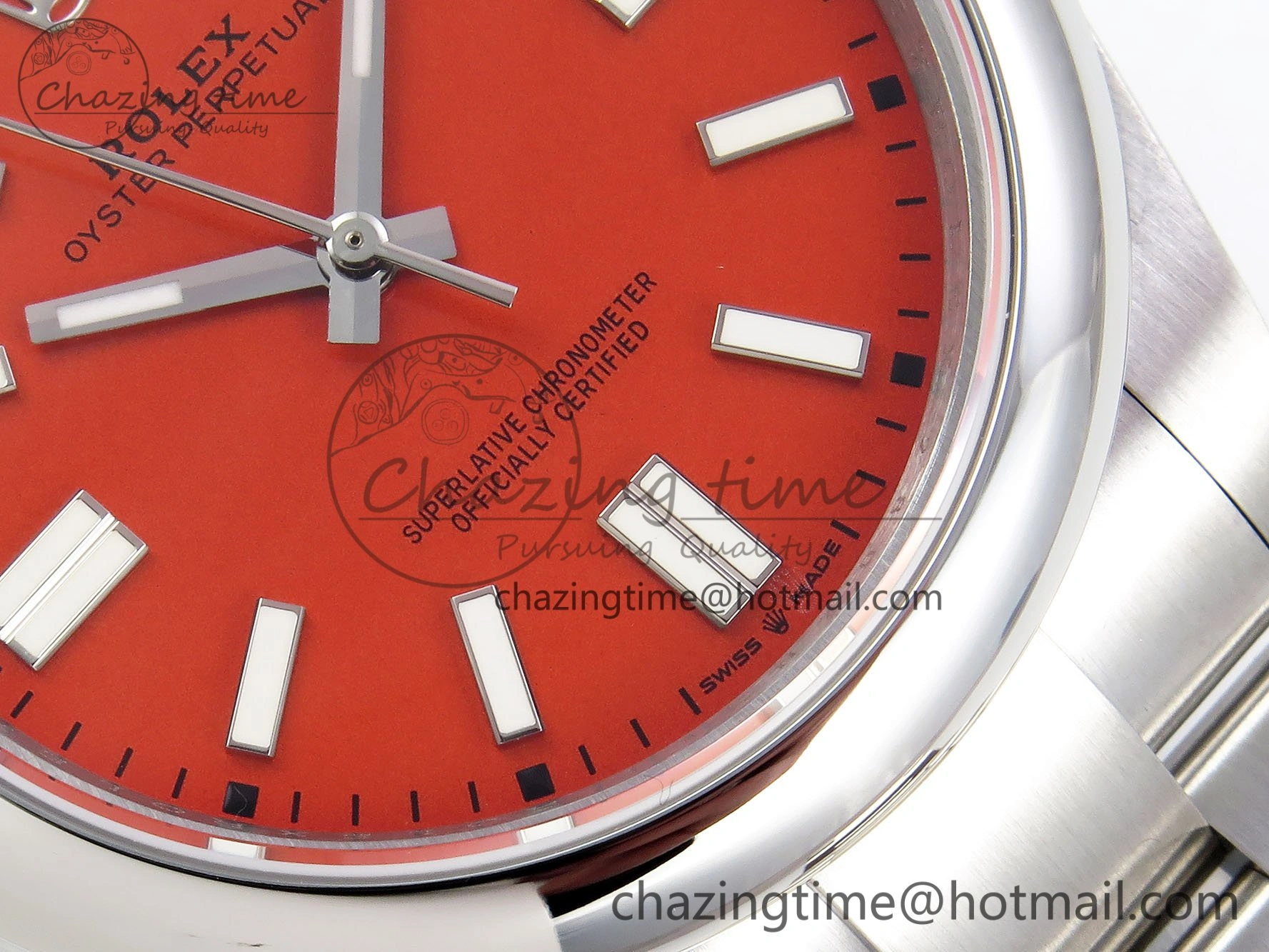 Oyster Perpetual 124300 41mm DIWF 1:1 Best Edition 904L Steel Orange Dial A3230