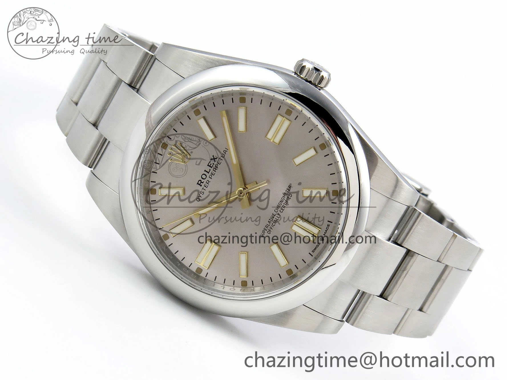 Oyster Perpetual 124300 41mm DIWF 1:1 Best Edition 904L Steel Silver Dial A3230
