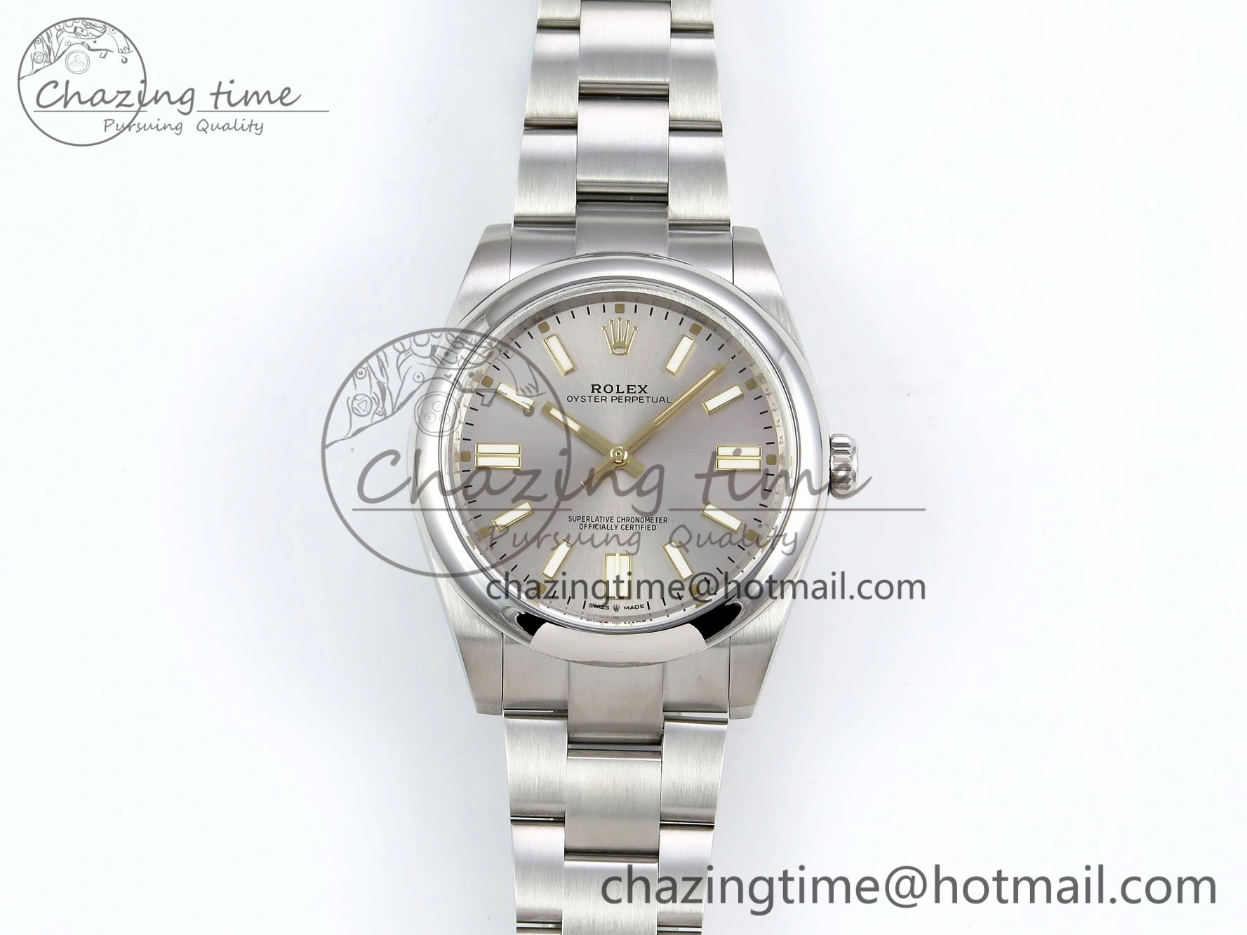 Oyster Perpetual 124300 41mm DIWF 1:1 Best Edition 904L Steel Silver Dial A3230
