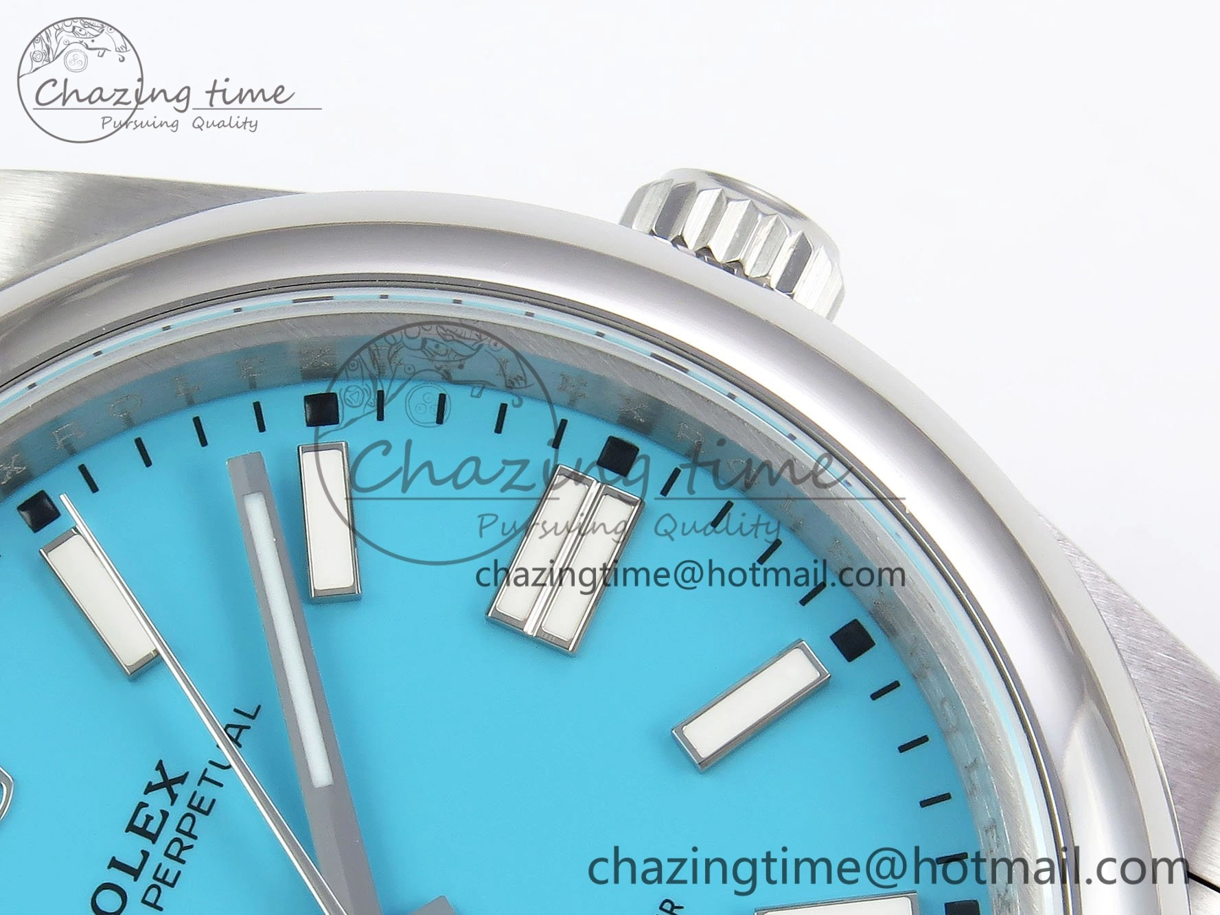 Oyster Perpetual 124300 41mm DIWF 1:1 Best Edition 904L Steel Tiffany Blue Dial A3230