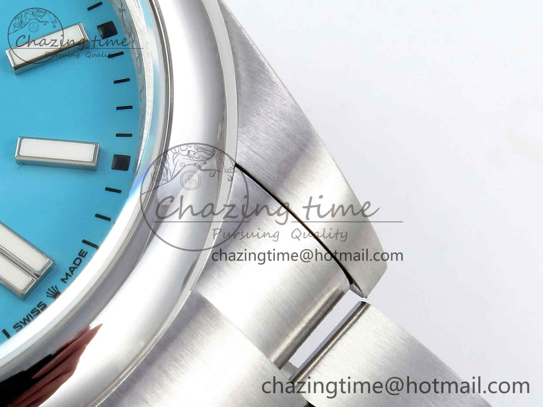 Oyster Perpetual 124300 41mm DIWF 1:1 Best Edition 904L Steel Tiffany Blue Dial A3230
