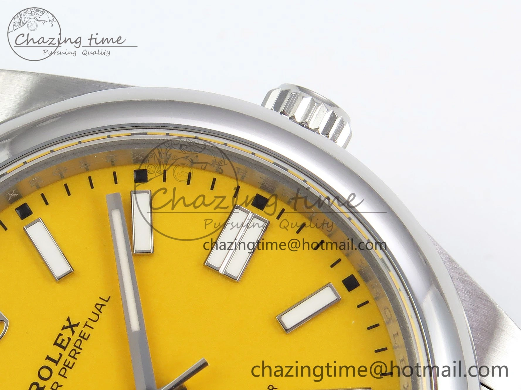 Oyster Perpetual 124300 41mm DIWF 1:1 Best Edition 904L Steel Yellow Dial A3230