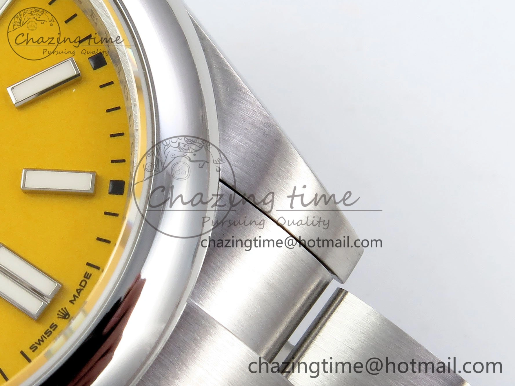 Oyster Perpetual 124300 41mm DIWF 1:1 Best Edition 904L Steel Yellow Dial A3230