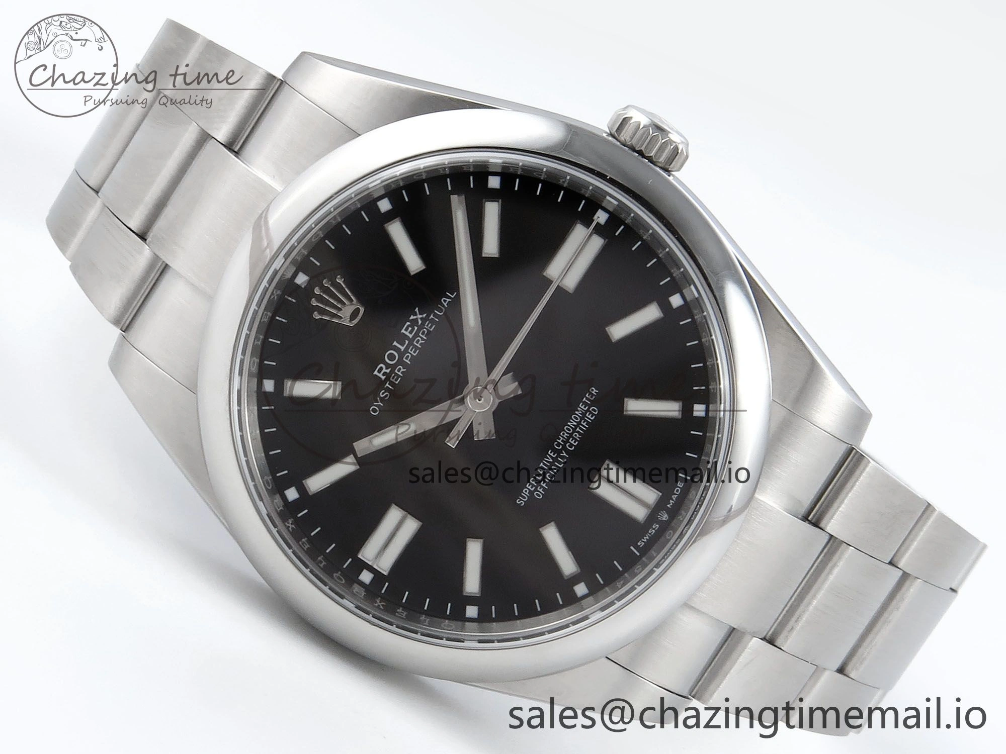 Oyster Perpetual 124300 41mm EWEF Best Edition 904L Steel Black Dial A3230