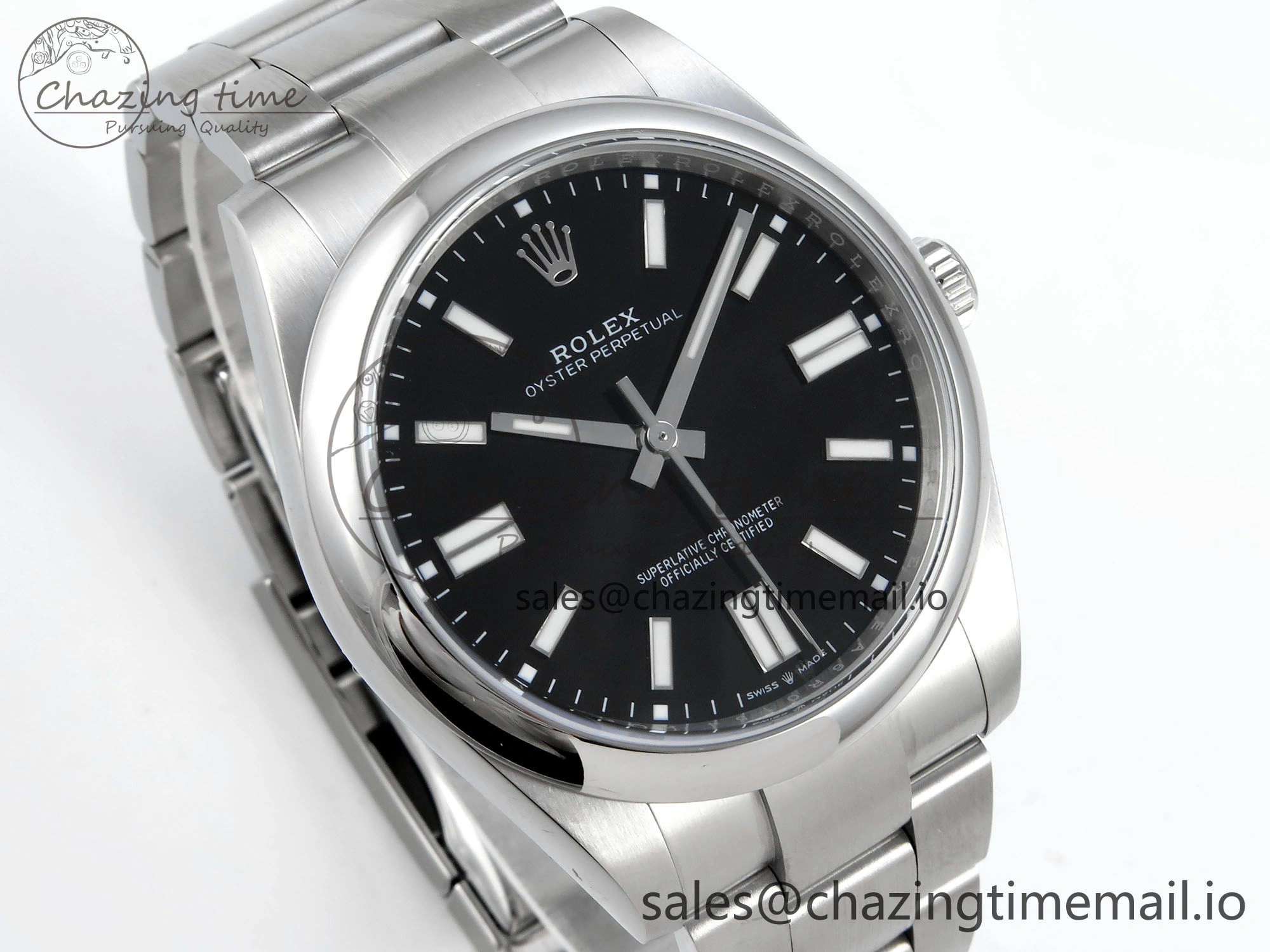 Oyster Perpetual 124300 41mm EWEF Best Edition 904L Steel Black Dial A3230