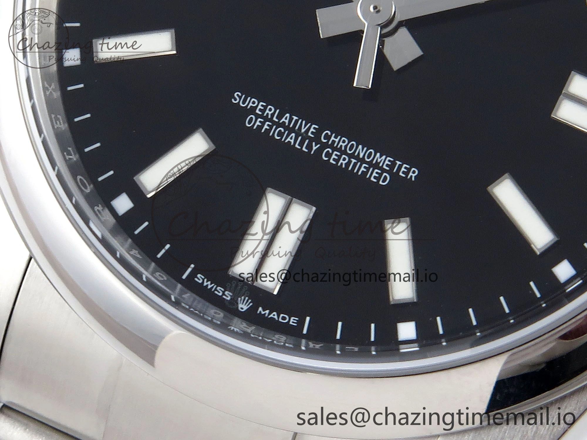 Oyster Perpetual 124300 41mm EWEF Best Edition 904L Steel Black Dial A3230