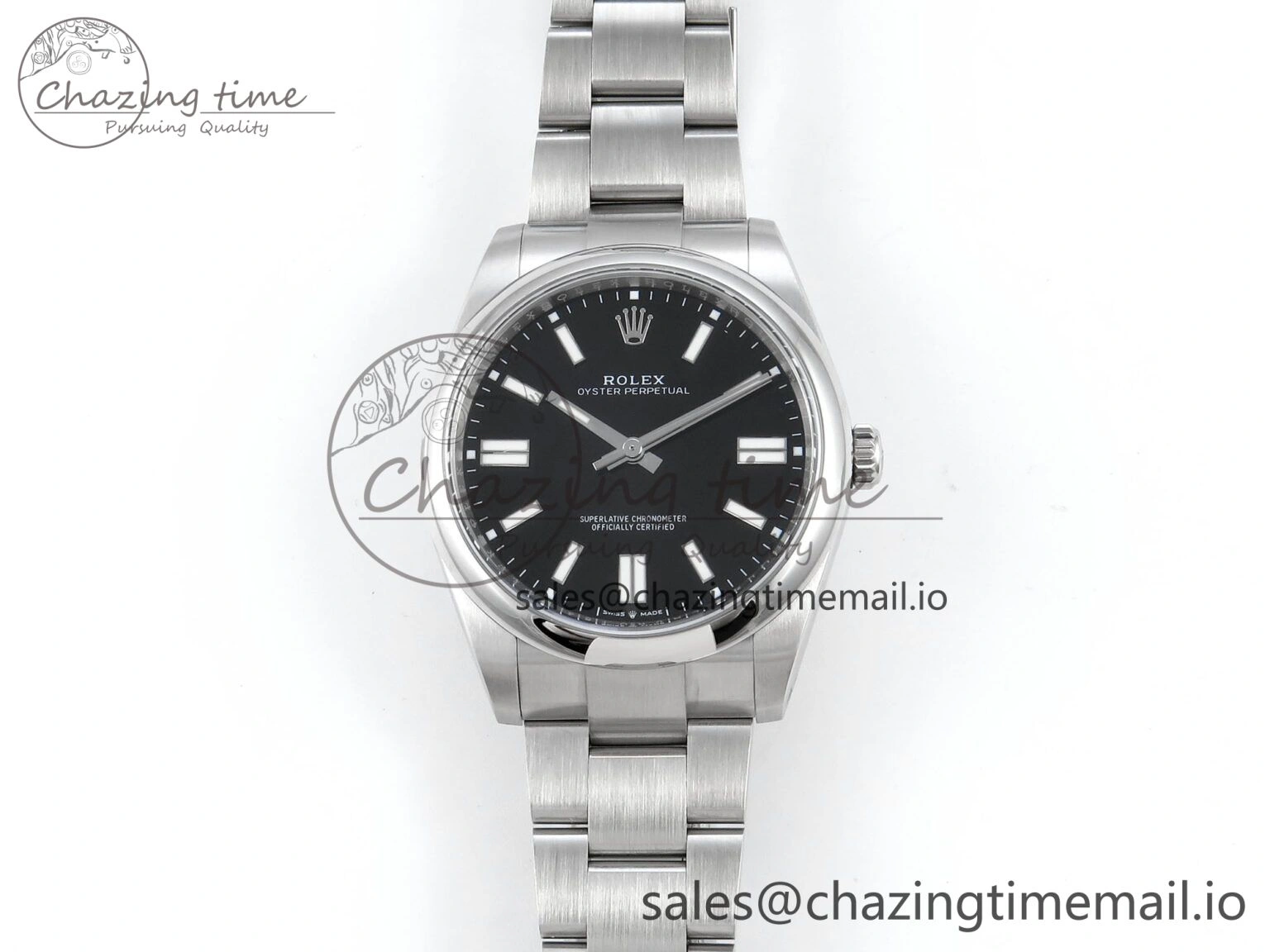 Oyster Perpetual 124300 41mm EWEF Best Edition 904L Steel Black Dial A3230