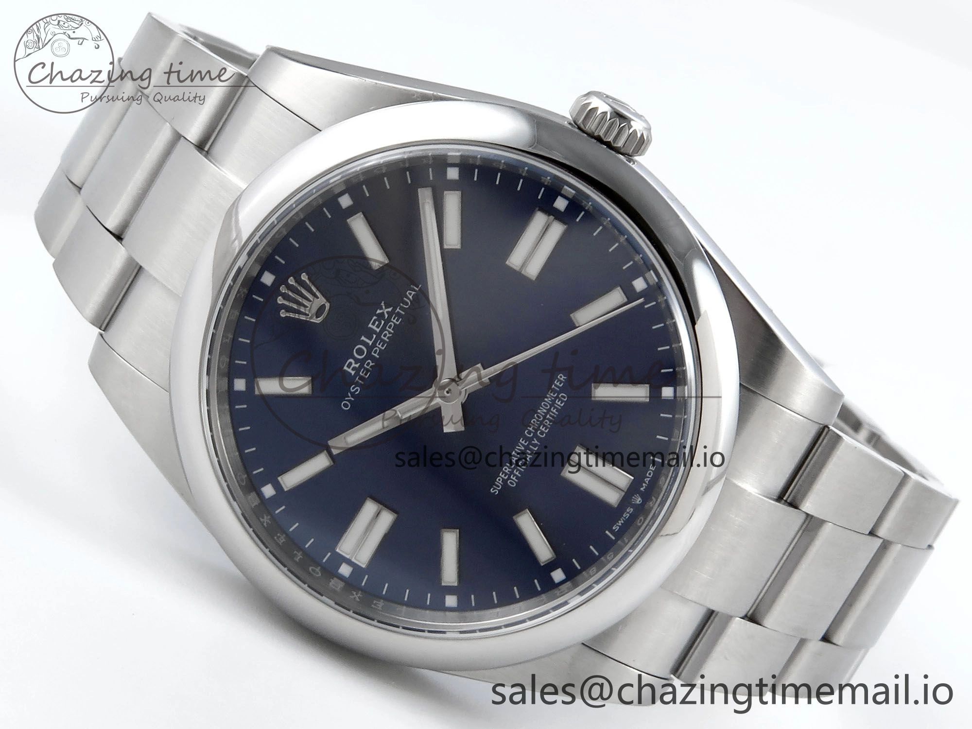 Oyster Perpetual 124300 41mm EWEF Best Edition 904L Steel Blue Dial A3230
