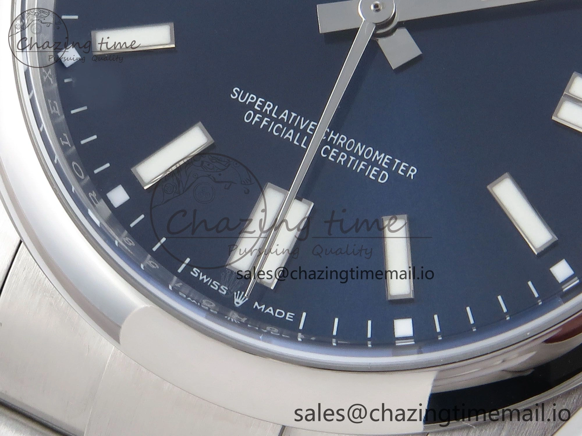 Oyster Perpetual 124300 41mm EWEF Best Edition 904L Steel Blue Dial A3230