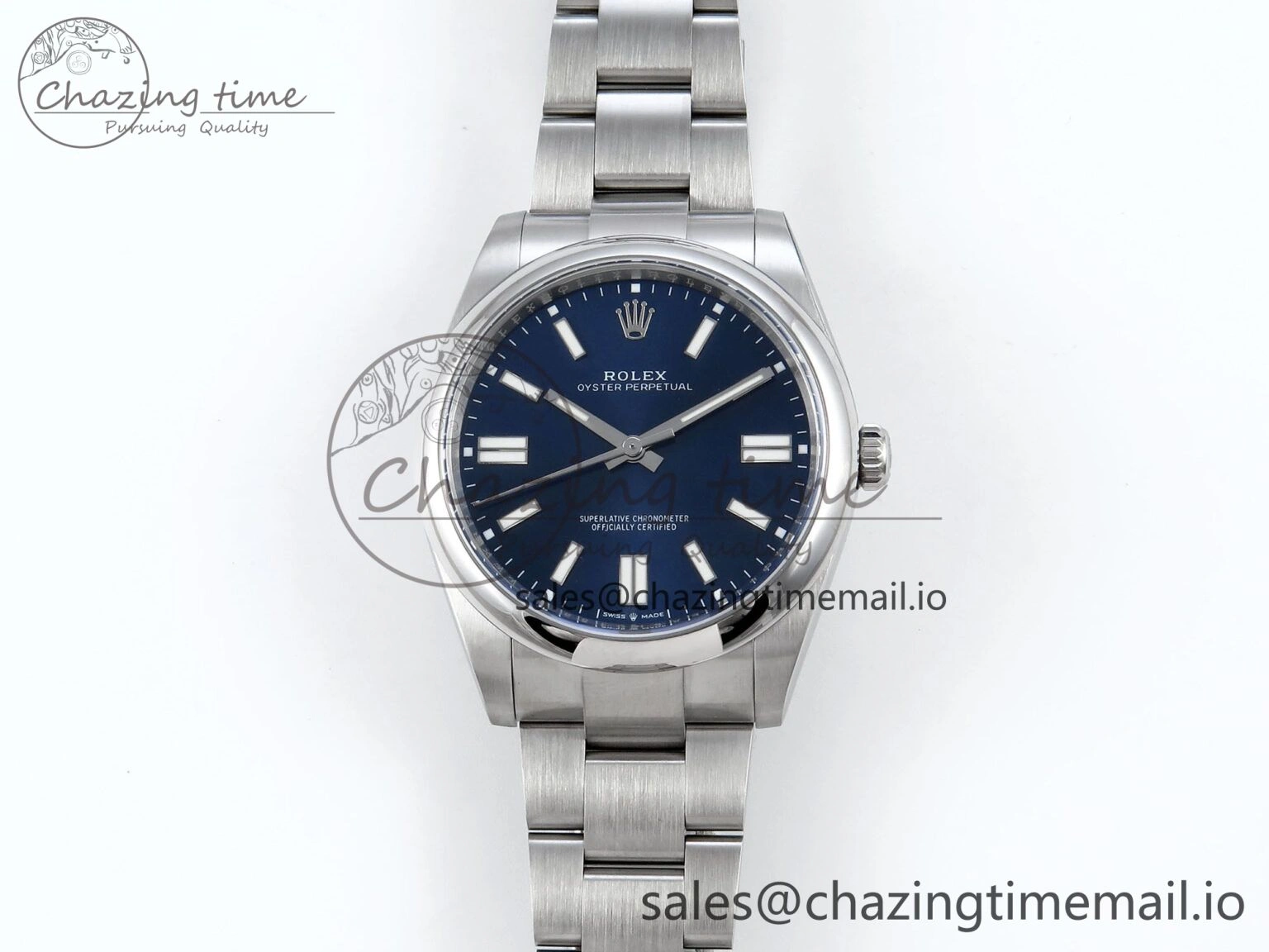 Oyster Perpetual 124300 41mm EWEF Best Edition 904L Steel Blue Dial A3230