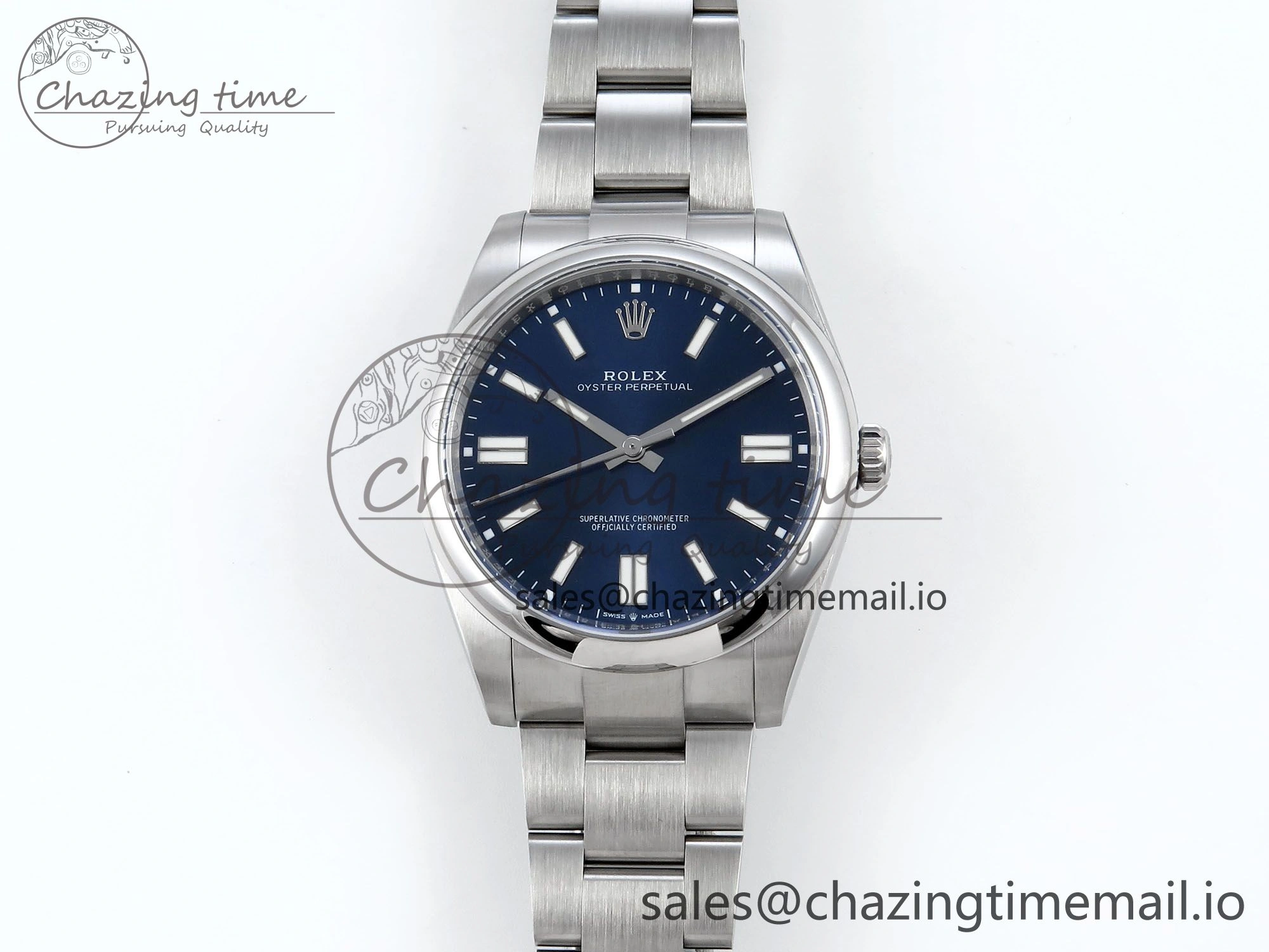 Oyster Perpetual 124300 41mm EWEF Best Edition 904L Steel Blue Dial A3230