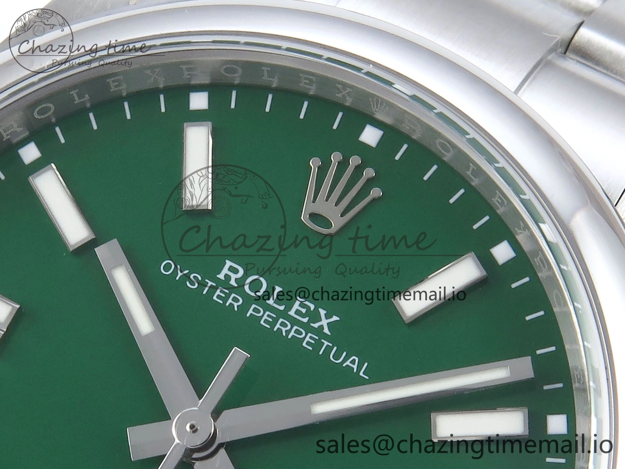 Oyster Perpetual 124300 41mm EWEF Best Edition 904L Steel Green Dial A3230