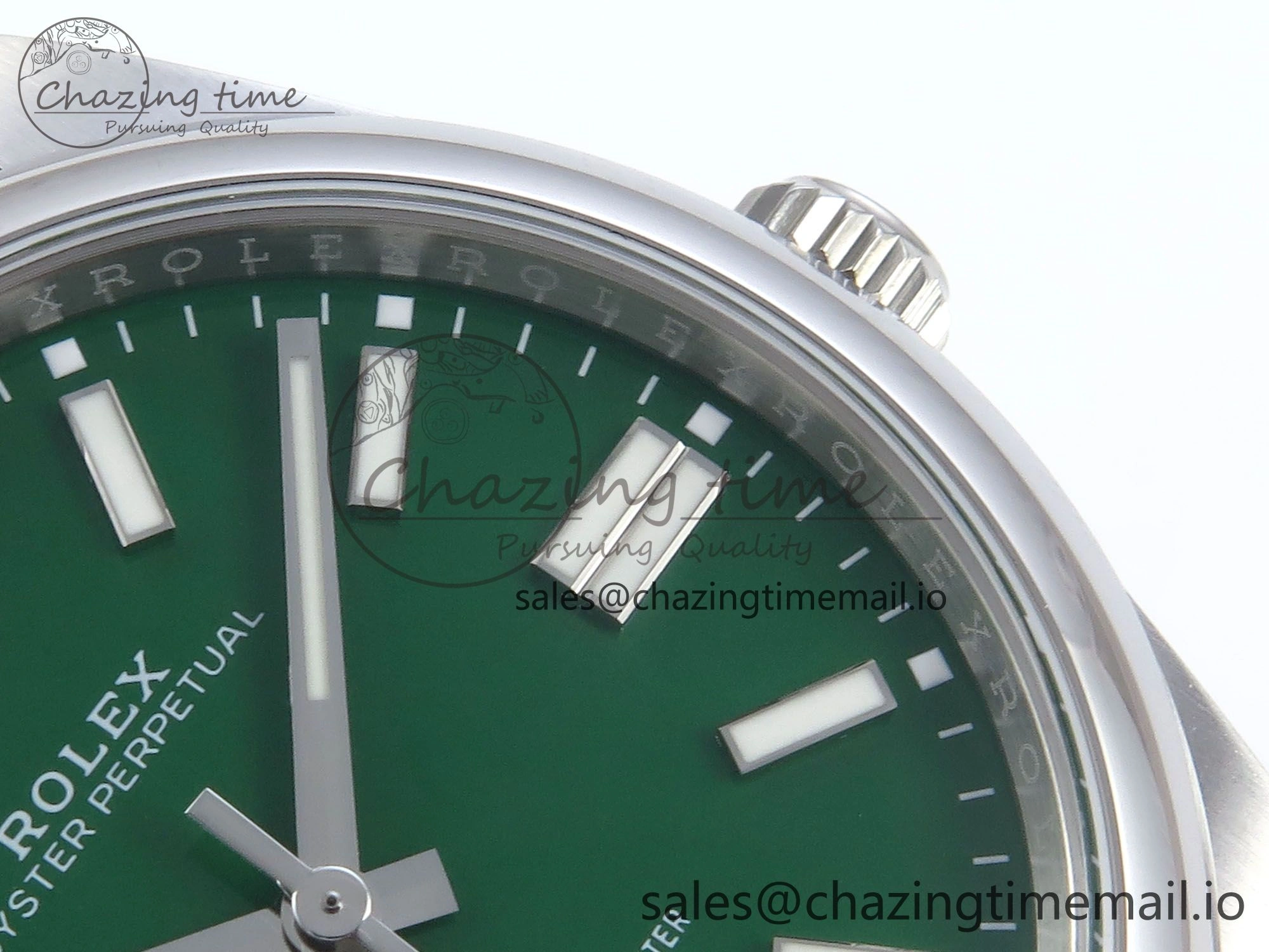 Oyster Perpetual 124300 41mm EWEF Best Edition 904L Steel Green Dial A3230