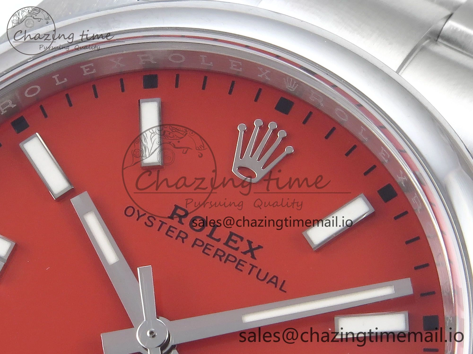 Oyster Perpetual 124300 41mm EWEF Best Edition 904L Steel Red Dial A3230