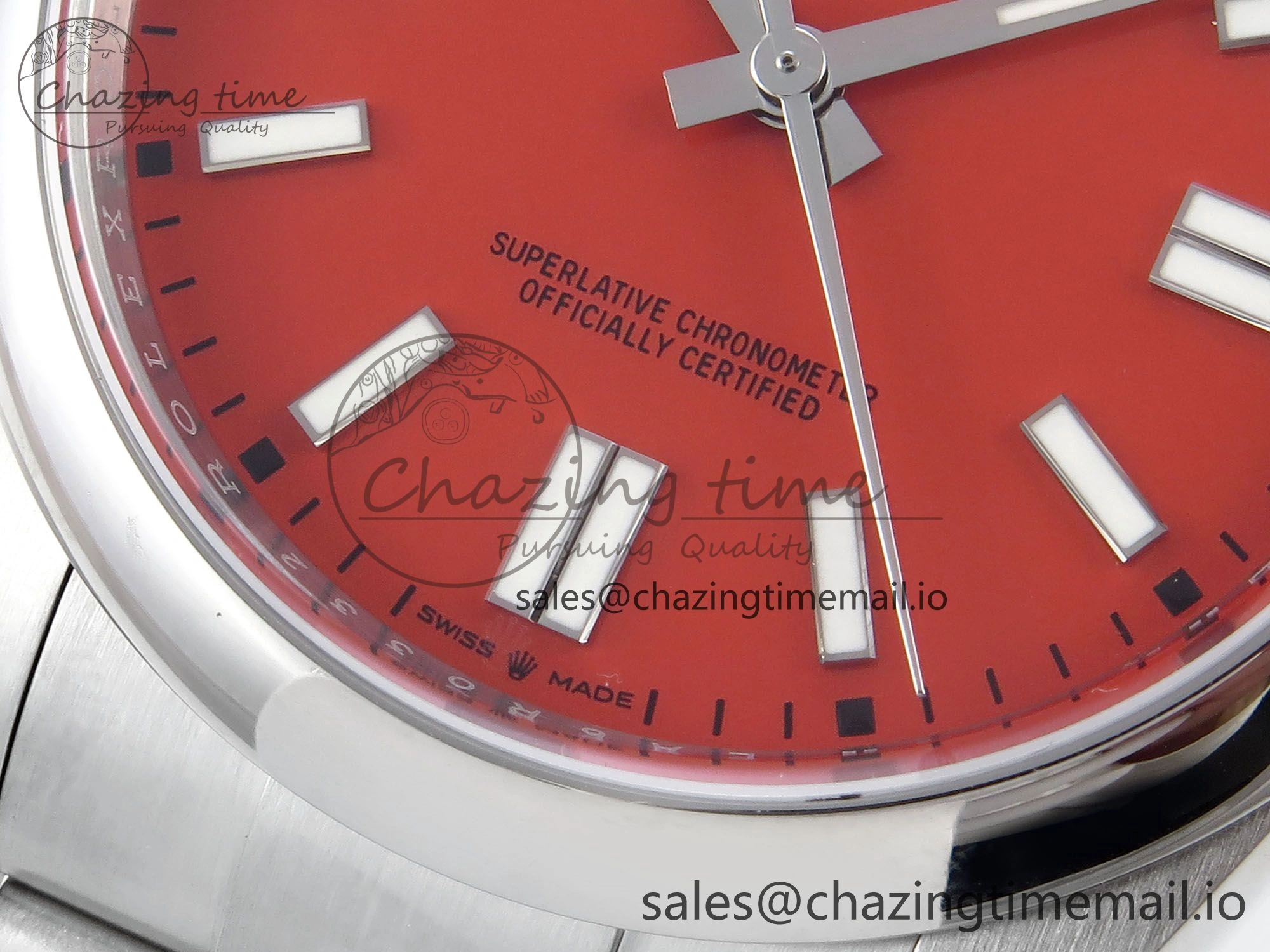 Oyster Perpetual 124300 41mm EWEF Best Edition 904L Steel Red Dial A3230