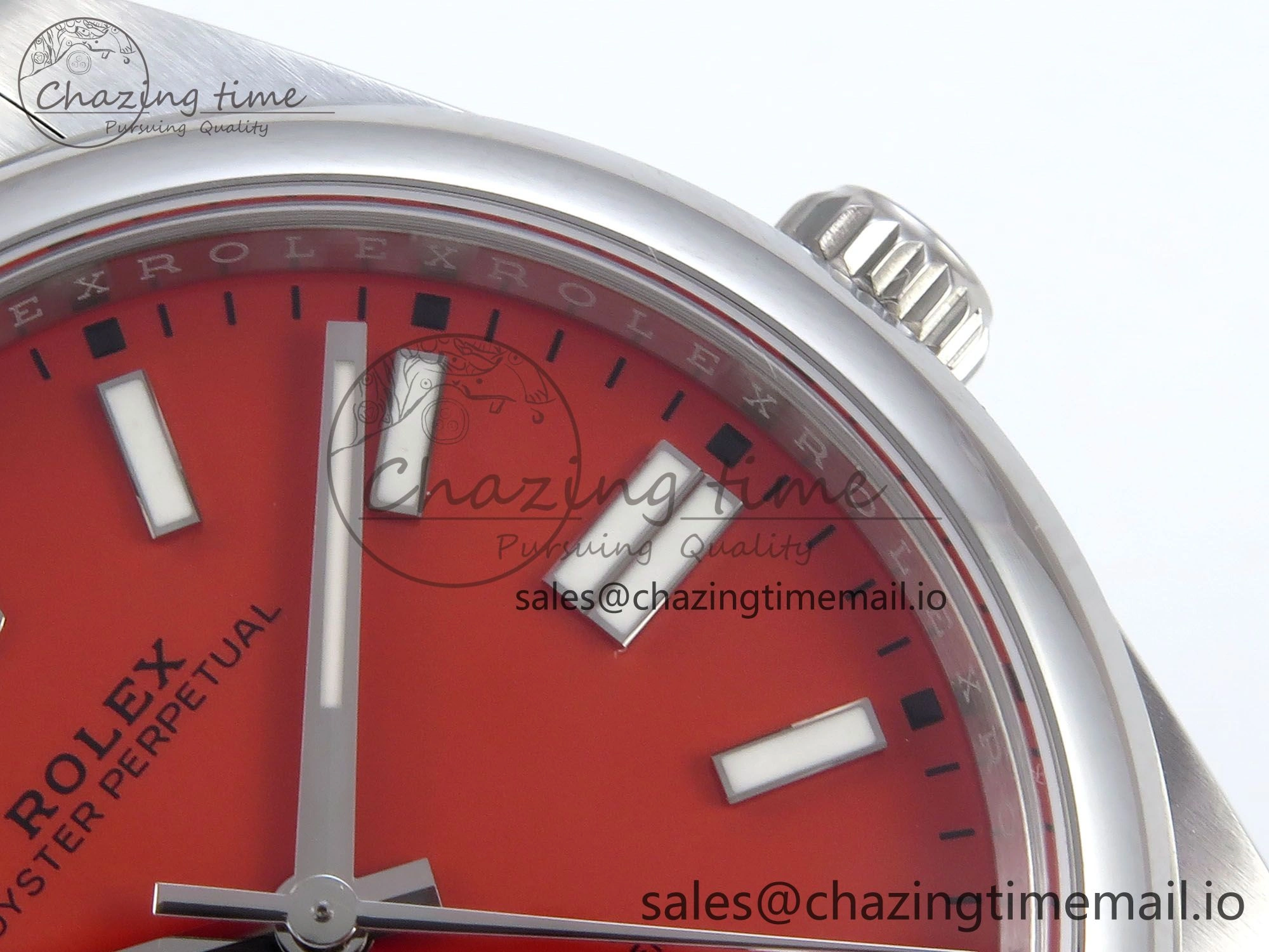 Oyster Perpetual 124300 41mm EWEF Best Edition 904L Steel Red Dial A3230