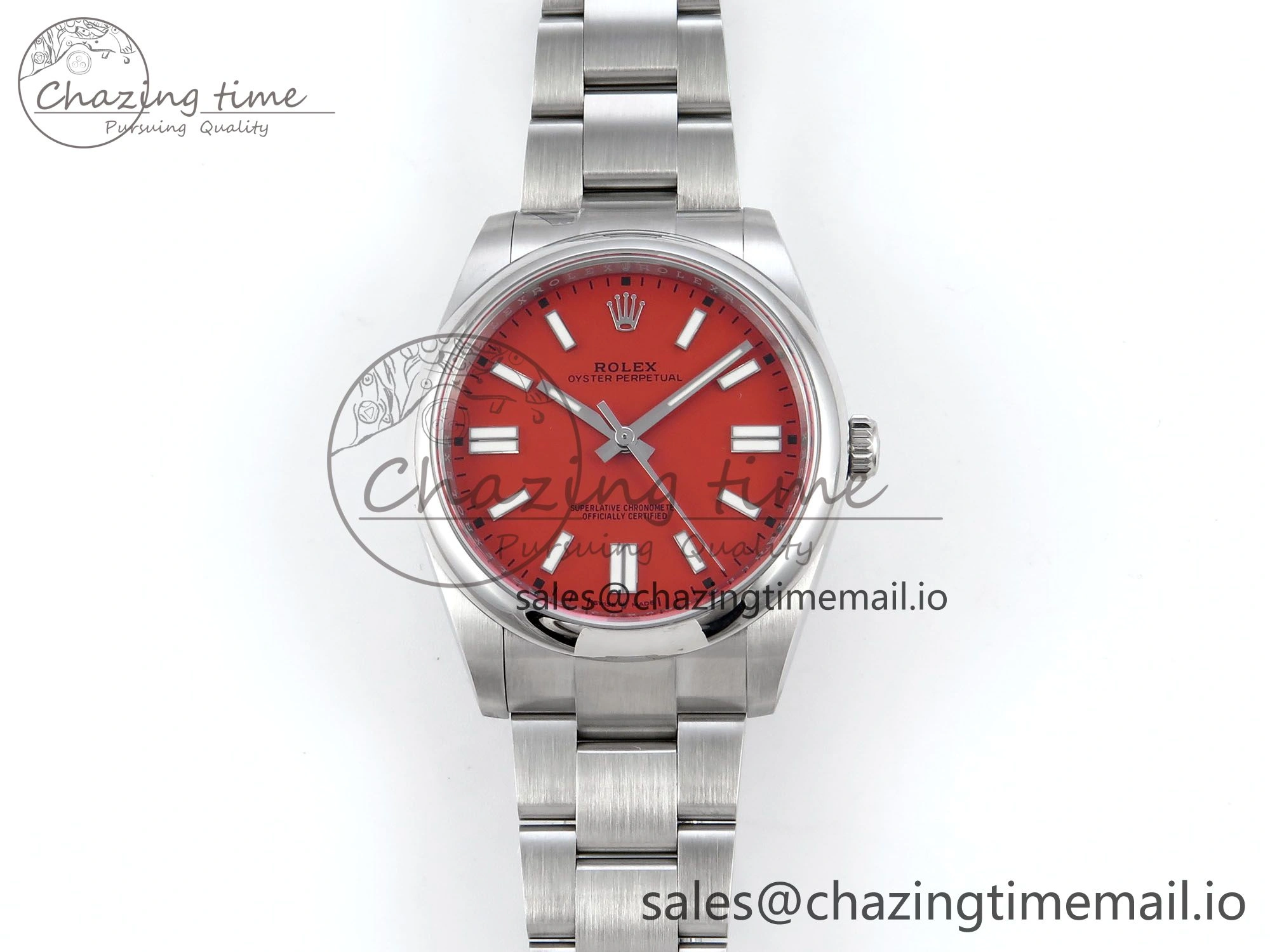 Oyster Perpetual 124300 41mm EWEF Best Edition 904L Steel Red Dial A3230