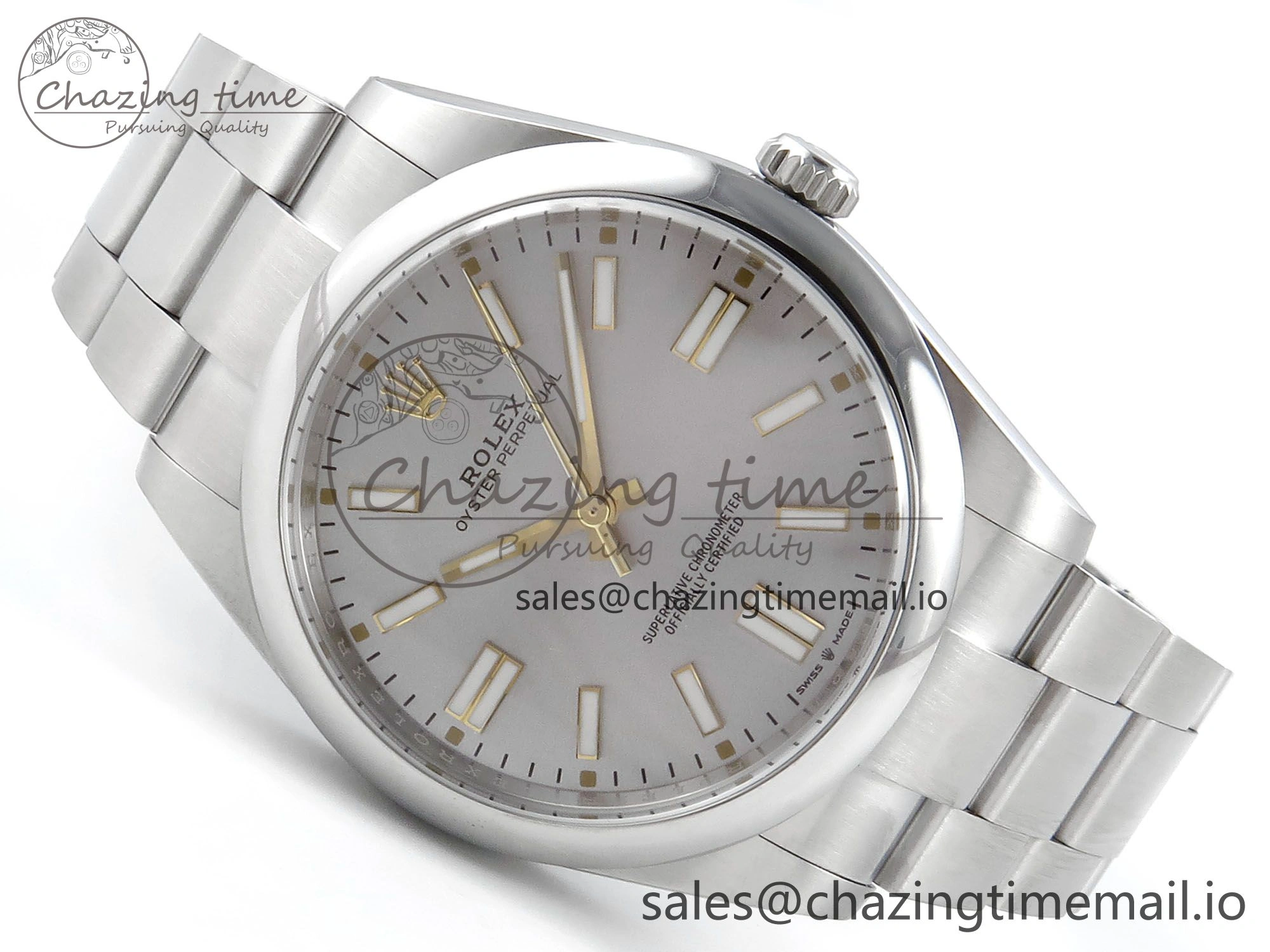 Oyster Perpetual 124300 41mm EWEF Best Edition 904L Steel Silver Dial A3230