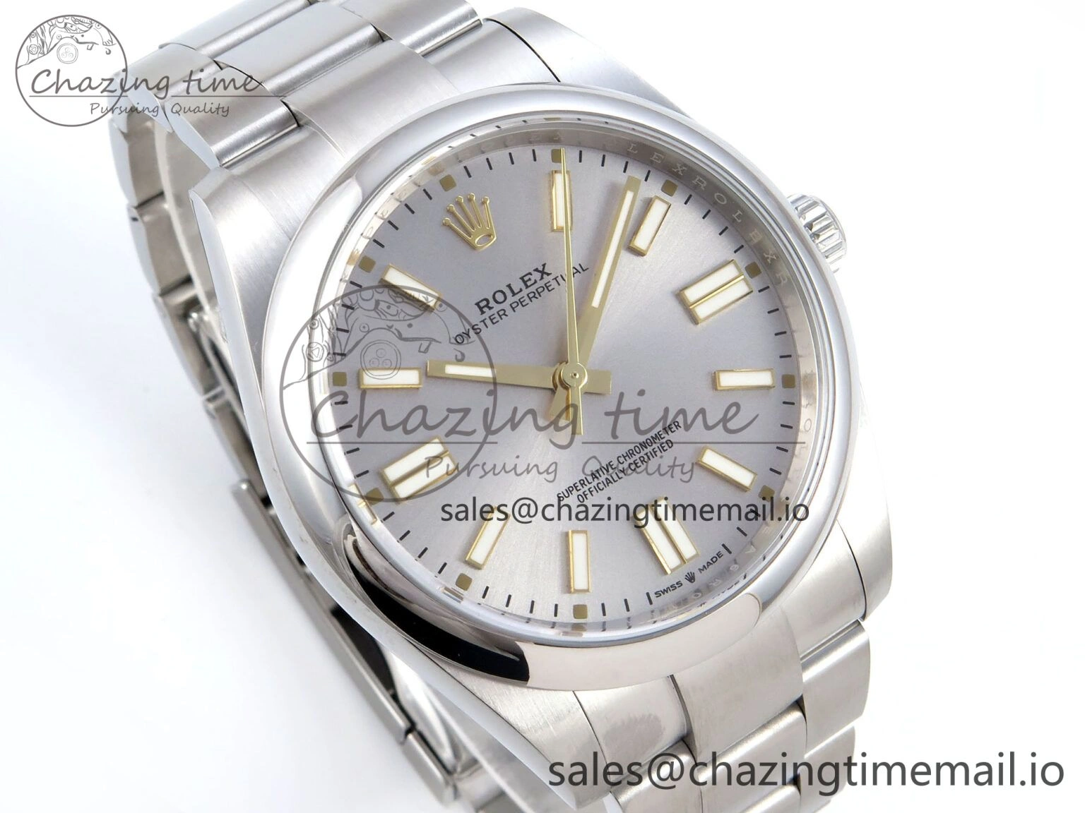 Oyster Perpetual 124300 41mm EWEF Best Edition 904L Steel Silver Dial A3230
