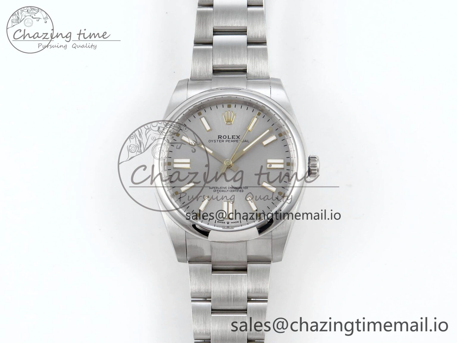 Oyster Perpetual 124300 41mm EWEF Best Edition 904L Steel Silver Dial A3230