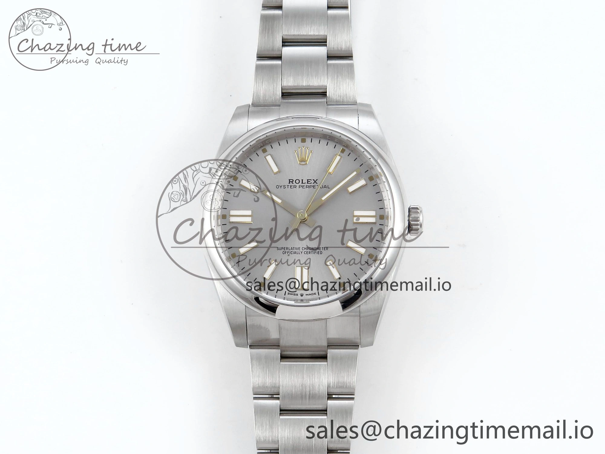 Oyster Perpetual 124300 41mm EWEF Best Edition 904L Steel Silver Dial A3230