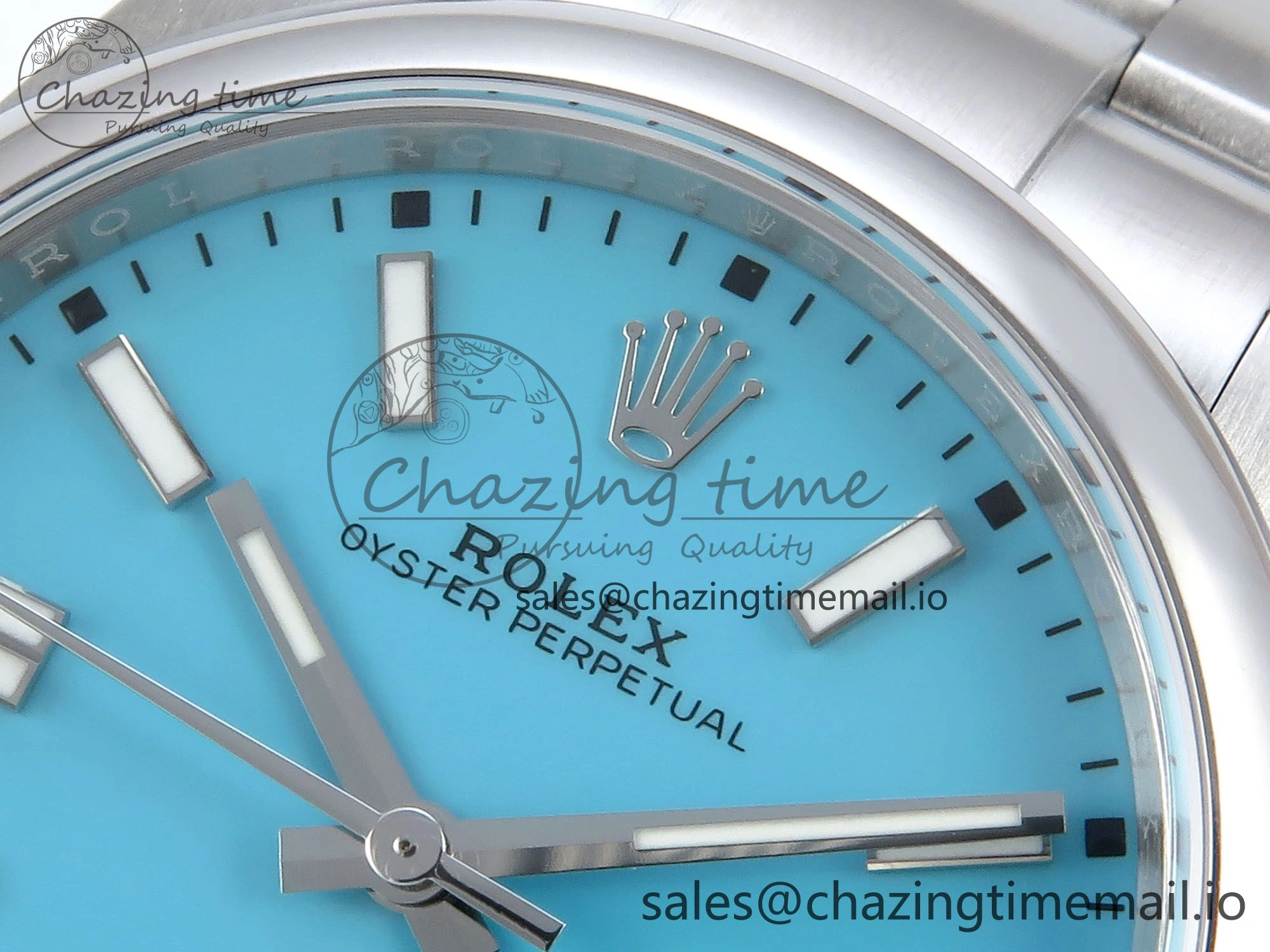 Oyster Perpetual 124300 41mm EWEF Best Edition 904L Steel Tiffany Blue Dial A3230