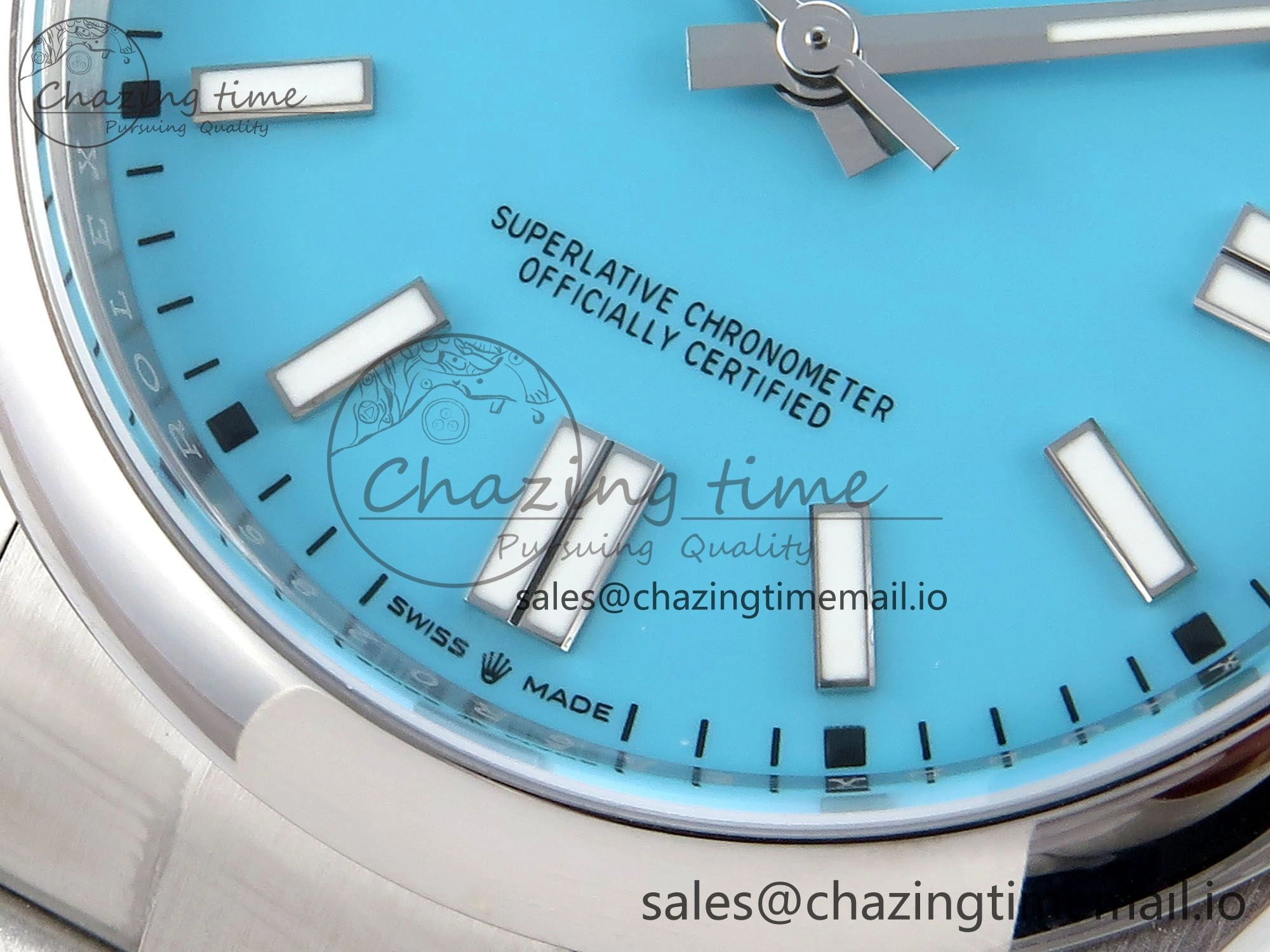 Oyster Perpetual 124300 41mm EWEF Best Edition 904L Steel Tiffany Blue Dial A3230