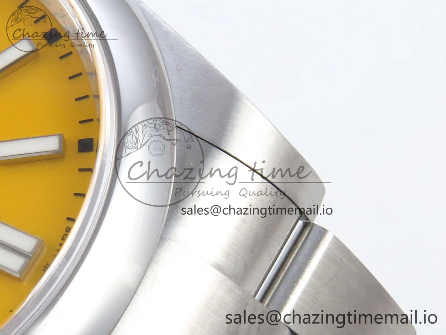 Oyster Perpetual 124300 41mm EWEF Best Edition 904L Steel Yellow Dial A3230