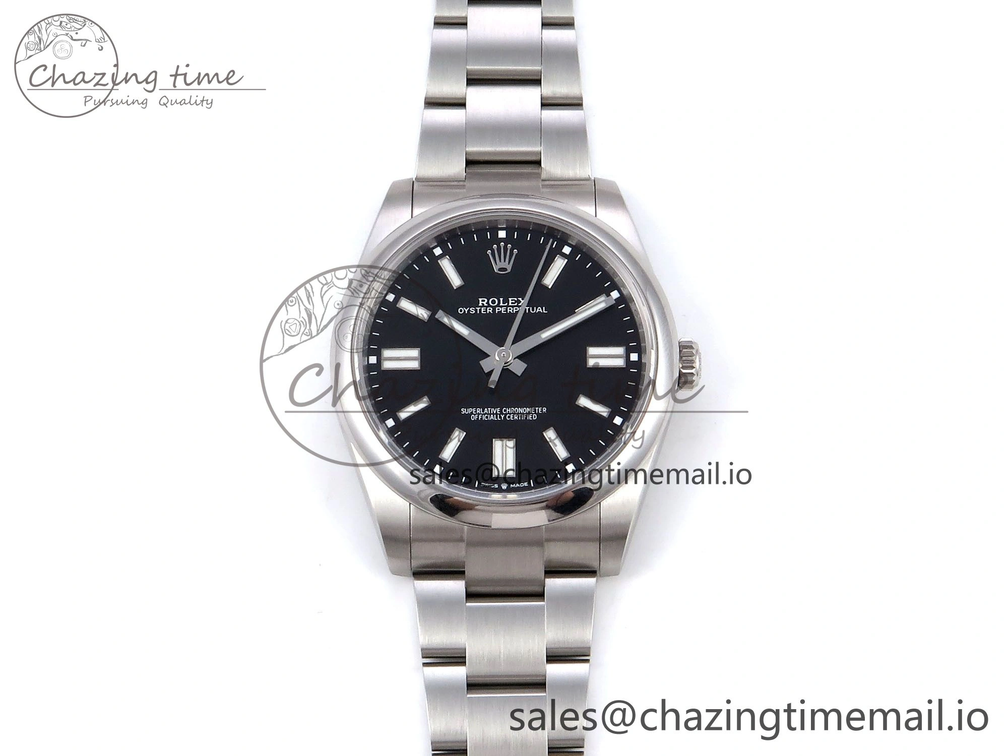 Oyster Perpetual 124300 41mm VSF 1:1 Best Edition 904L Steel Black Dial VS3235