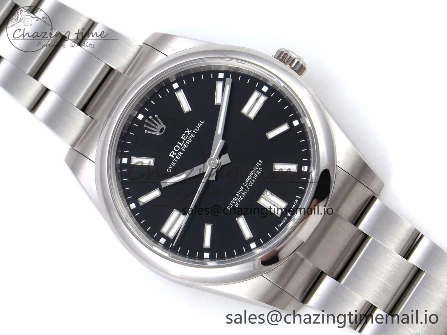 Oyster Perpetual 124300 41mm VSF 1:1 Best Edition 904L Steel Black Dial VS3235