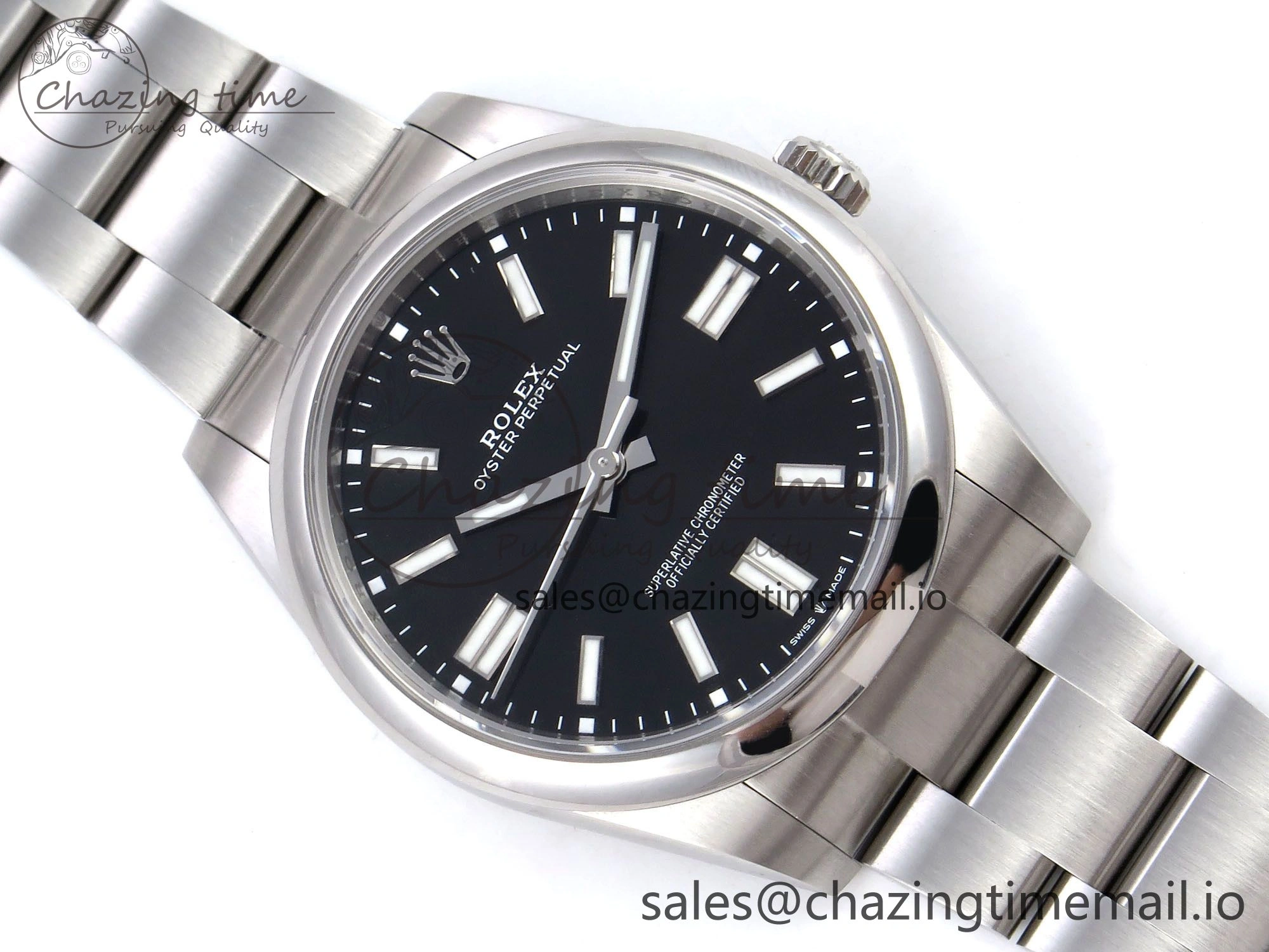 Oyster Perpetual 124300 41mm VSF 1:1 Best Edition 904L Steel Black Dial VS3235
