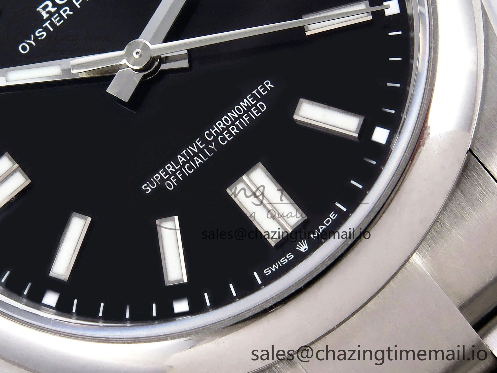 Oyster Perpetual 124300 41mm VSF 1:1 Best Edition 904L Steel Black Dial VS3235