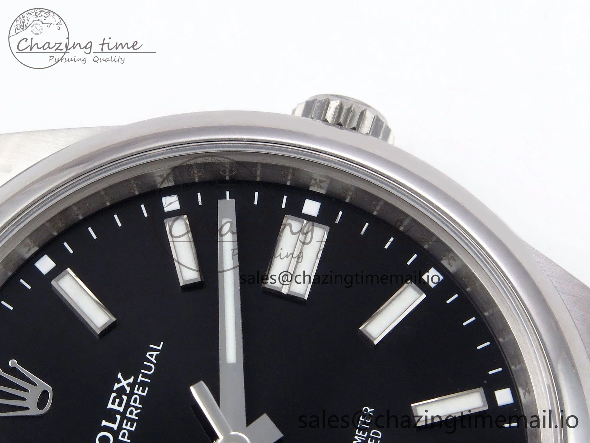 Oyster Perpetual 124300 41mm VSF 1:1 Best Edition 904L Steel Black Dial VS3235