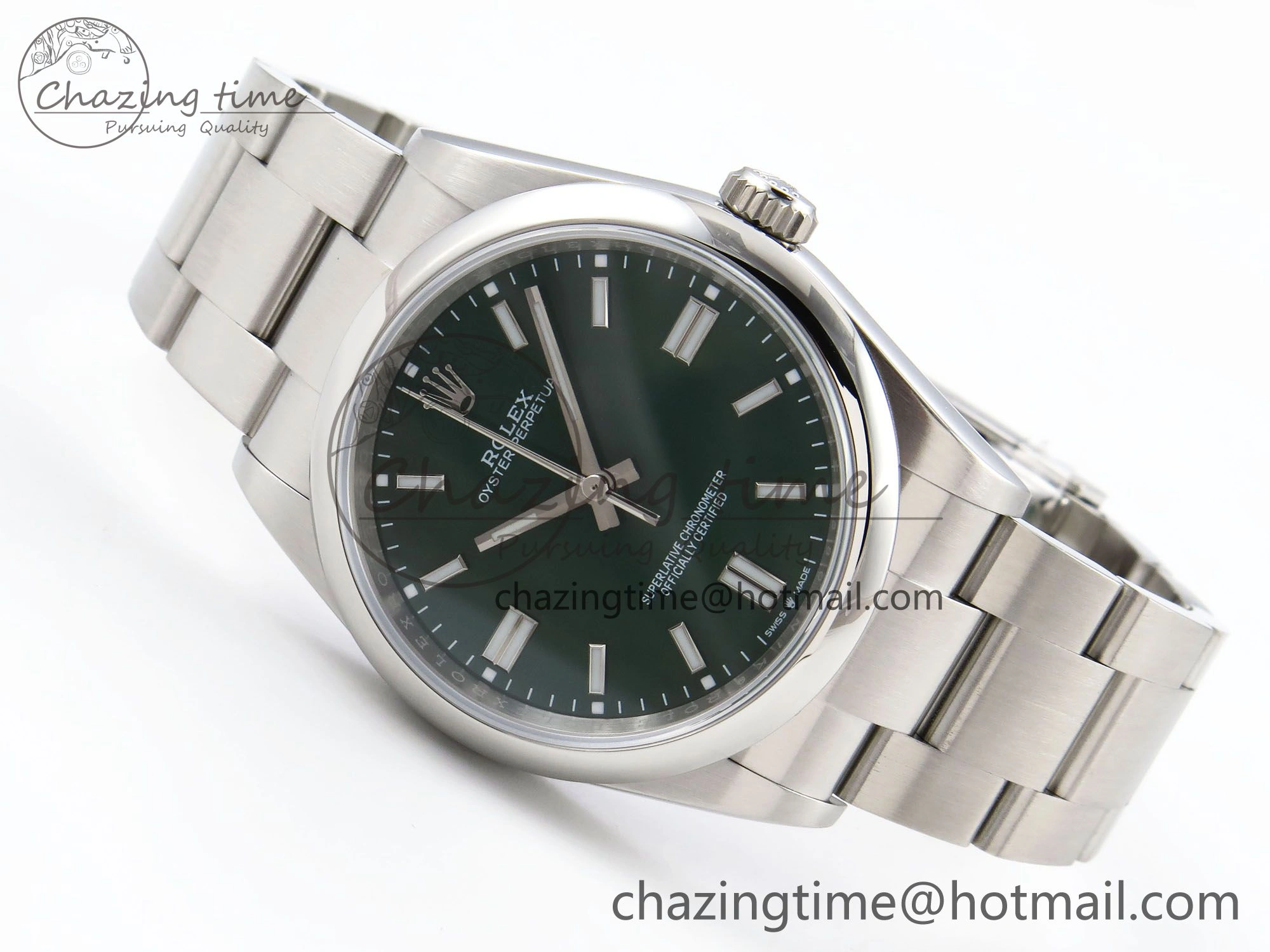 Oyster Perpetual 126000 36mm APF 1:1 Best Edition 904L Steel Green Dial VR3230