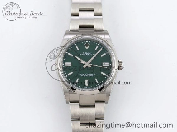 Oyster Perpetual 126000 36mm APF 1:1 Best Edition 904L Steel Green Dial VR3230