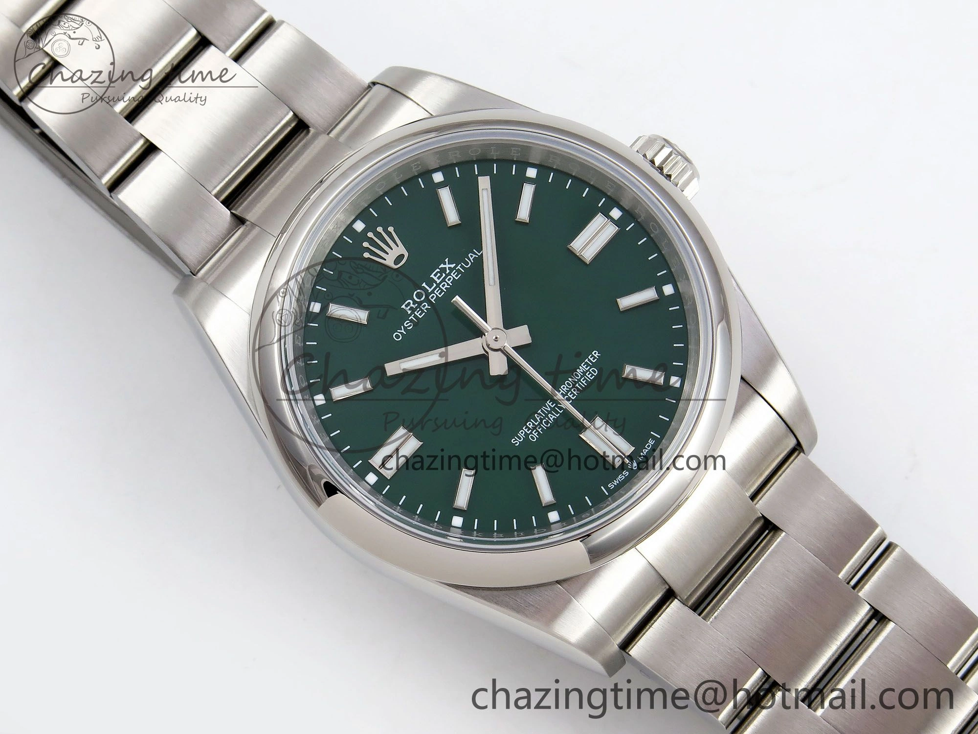 Oyster Perpetual 126000 36mm APF 1:1 Best Edition 904L Steel Green Dial VR3230