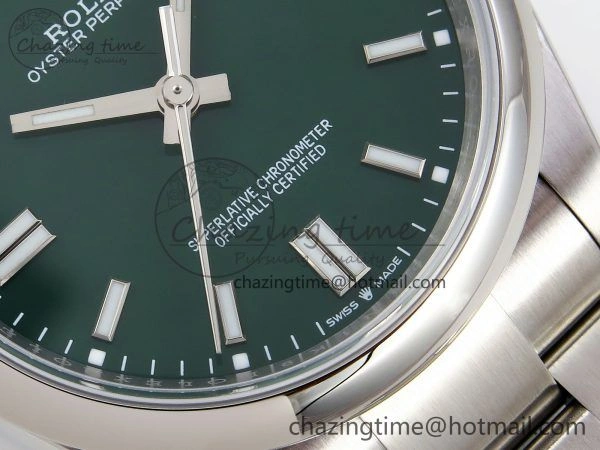 Oyster Perpetual 126000 36mm APF 1:1 Best Edition 904L Steel Green Dial VR3230