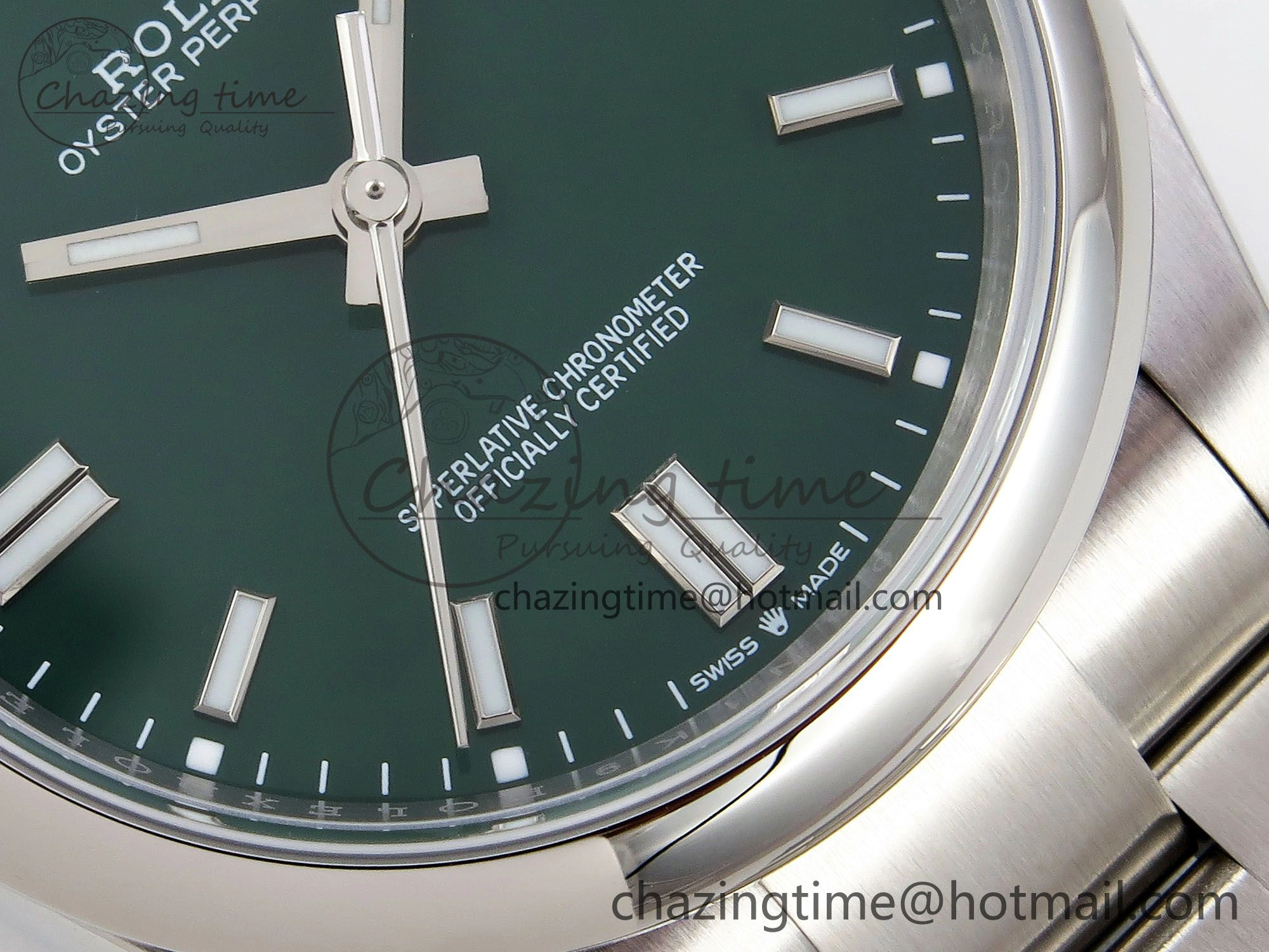 Oyster Perpetual 126000 36mm APF 1:1 Best Edition 904L Steel Green Dial VR3230