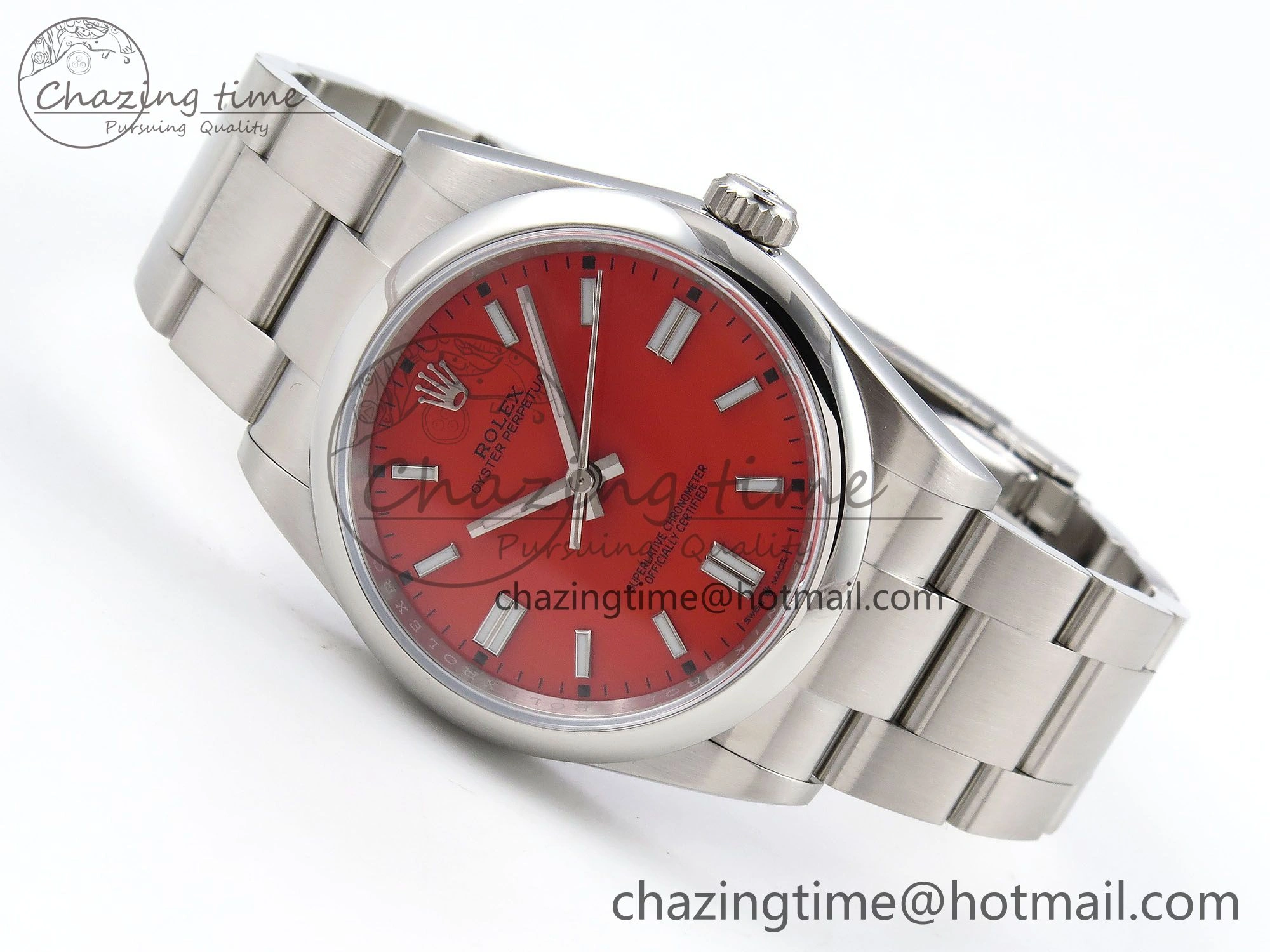 Oyster Perpetual 126000 36mm APF 1:1 Best Edition 904L Steel Red Dial VR3230