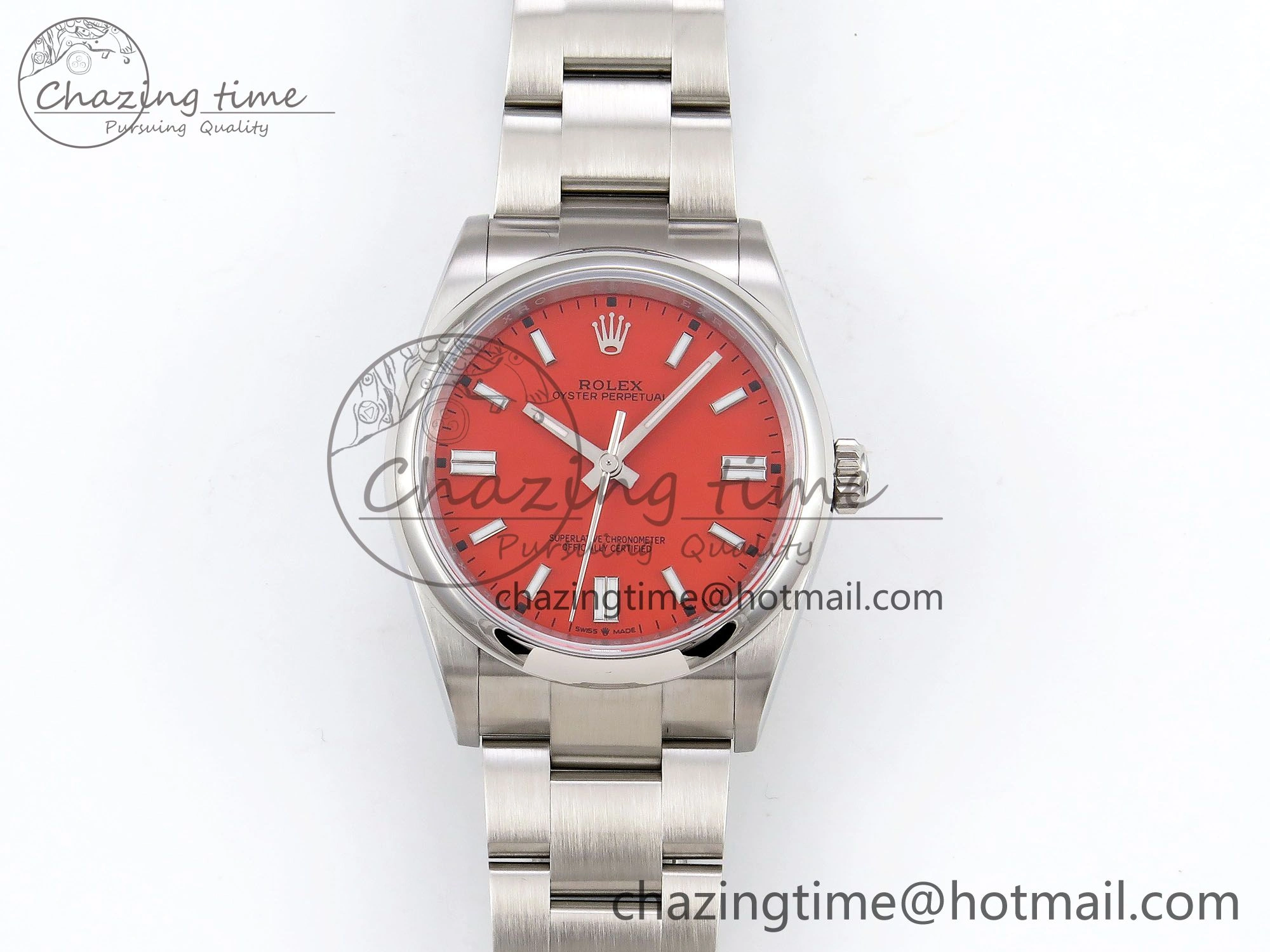 Oyster Perpetual 126000 36mm APF 1:1 Best Edition 904L Steel Red Dial VR3230