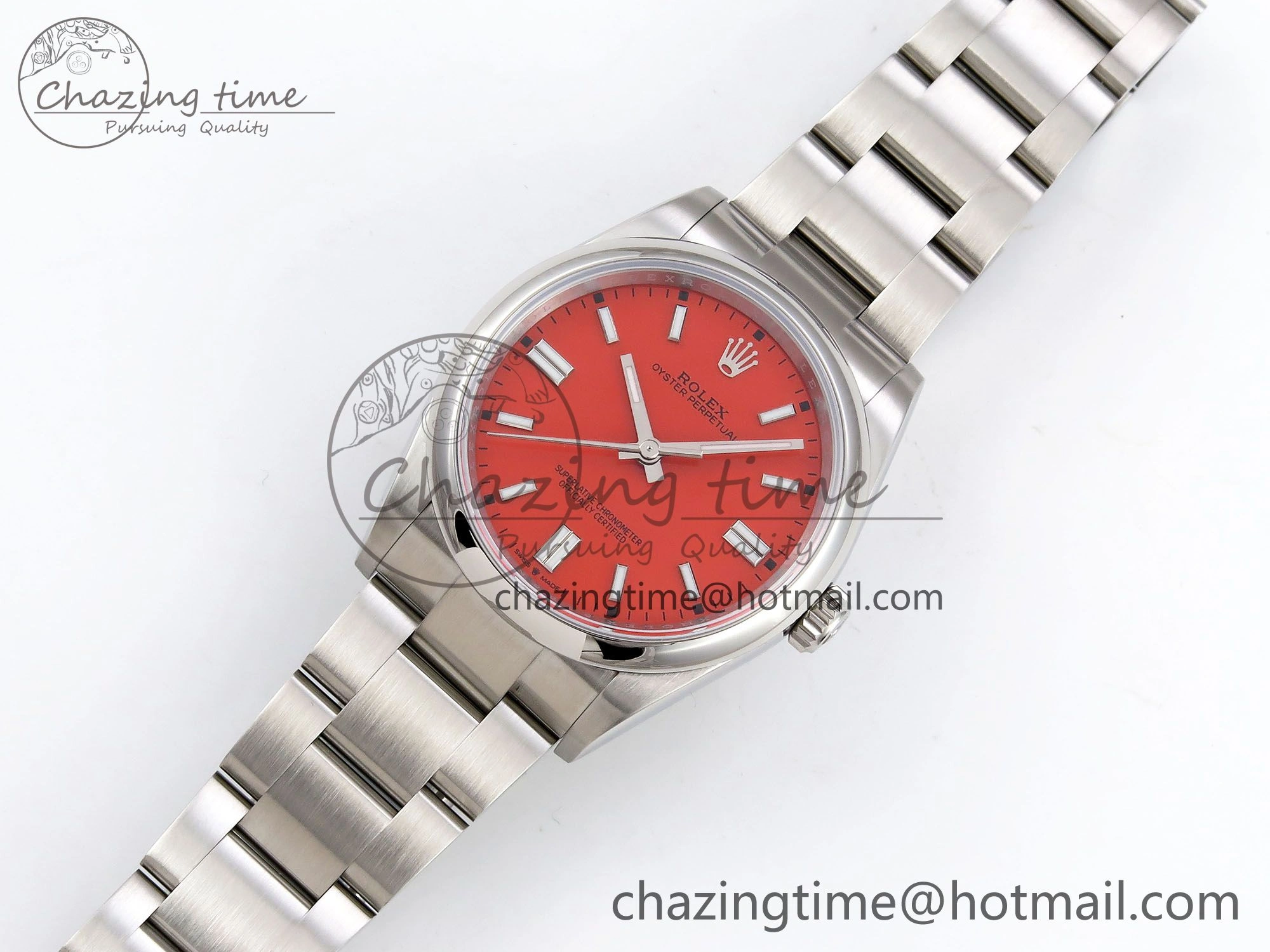 Oyster Perpetual 126000 36mm APF 1:1 Best Edition 904L Steel Red Dial VR3230