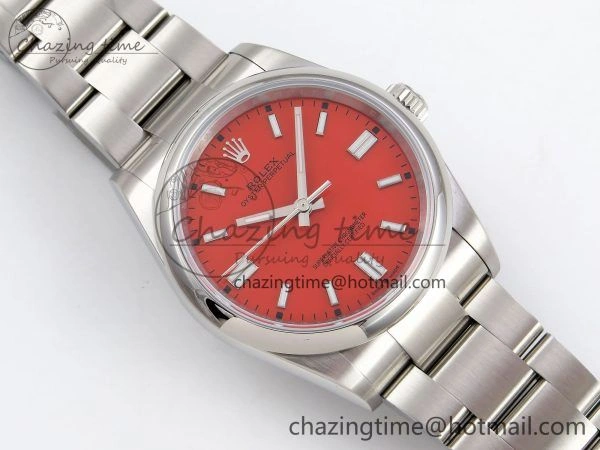 Oyster Perpetual 126000 36mm APF 1:1 Best Edition 904L Steel Red Dial VR3230