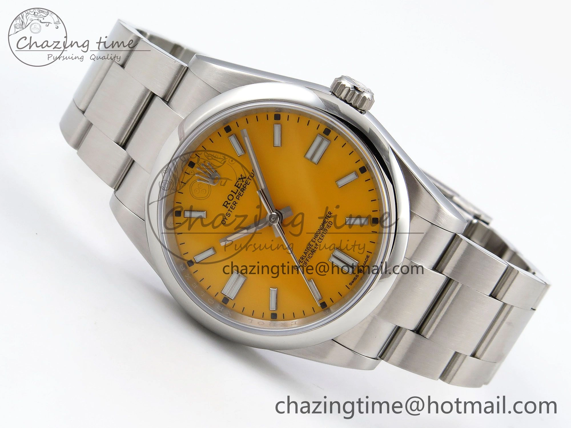 Oyster Perpetual 126000 36mm APF 1:1 Best Edition 904L Steel Yellow Dial VR3230